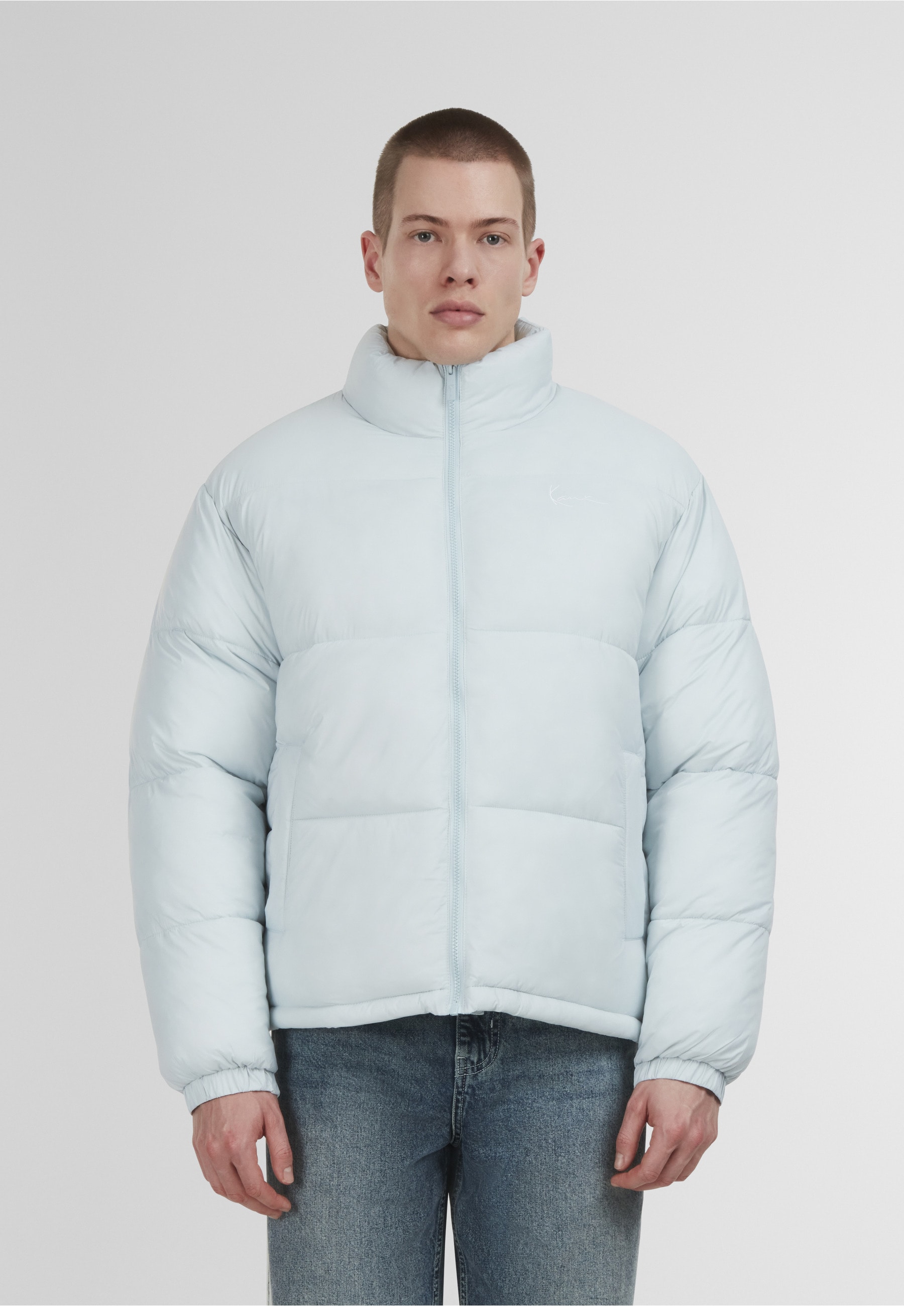 Karl Kani Winterjacke »Karl Kani Small Signature Embossed Logo Puffer Jacket« 1 Stk. tlg. ohne Kapuze