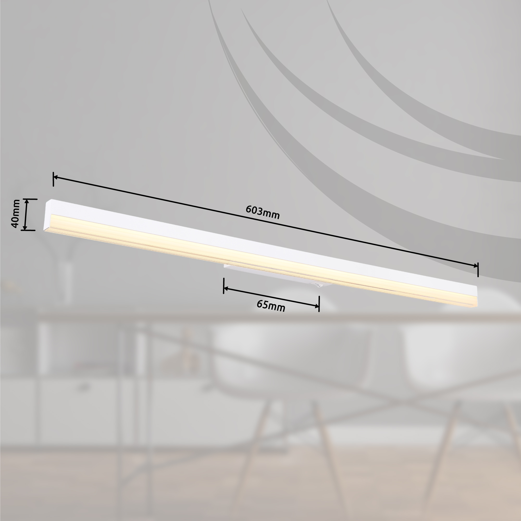 GLOBO LIGHTING LED Wandleuchte »SALLO«, Leuchtmittel LED-Modul | LED fest integriert, Wandlampe/weiß/3000K/6000K/Stufenschalter/opal/Wohnzimmer/Flur
