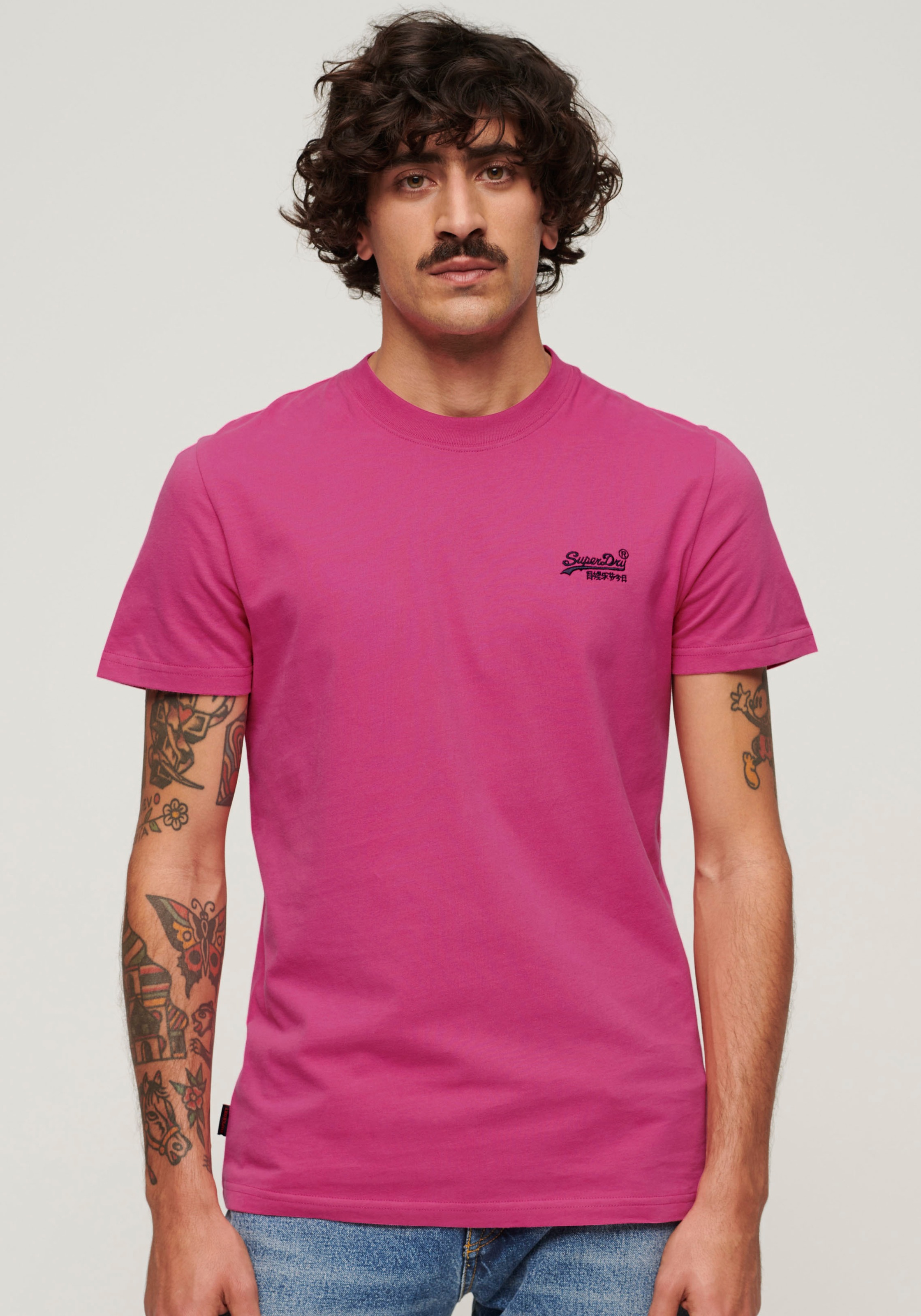 Superdry Rundhalsshirt "Organic Cotton Essential Logo T-Shirt" günstig online kaufen