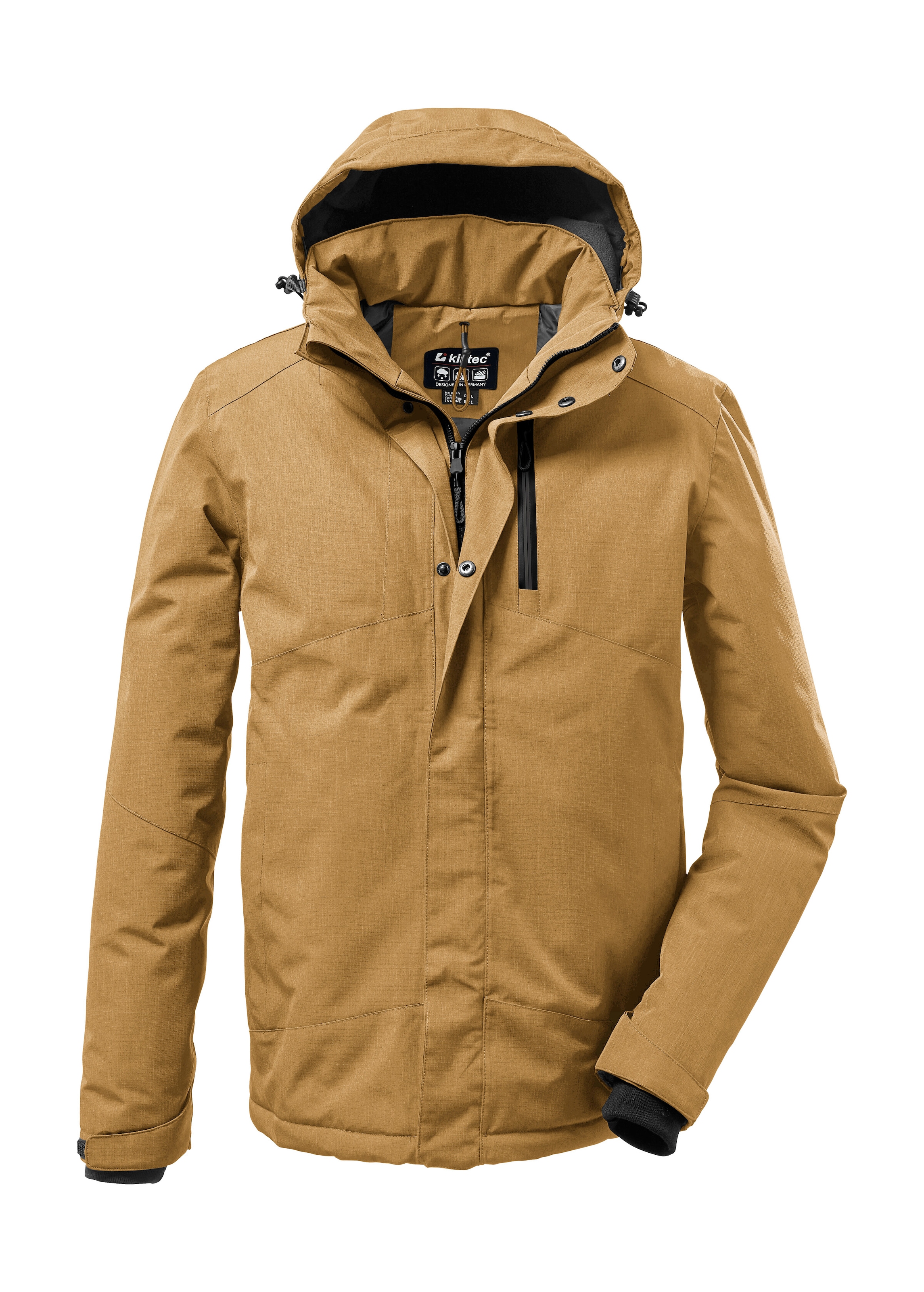 Killtec Outdoorjacke "KOW 161 MN JCKT" Wasser- und winddichte Funktionsjacke mit abnehmbarer Kapuze