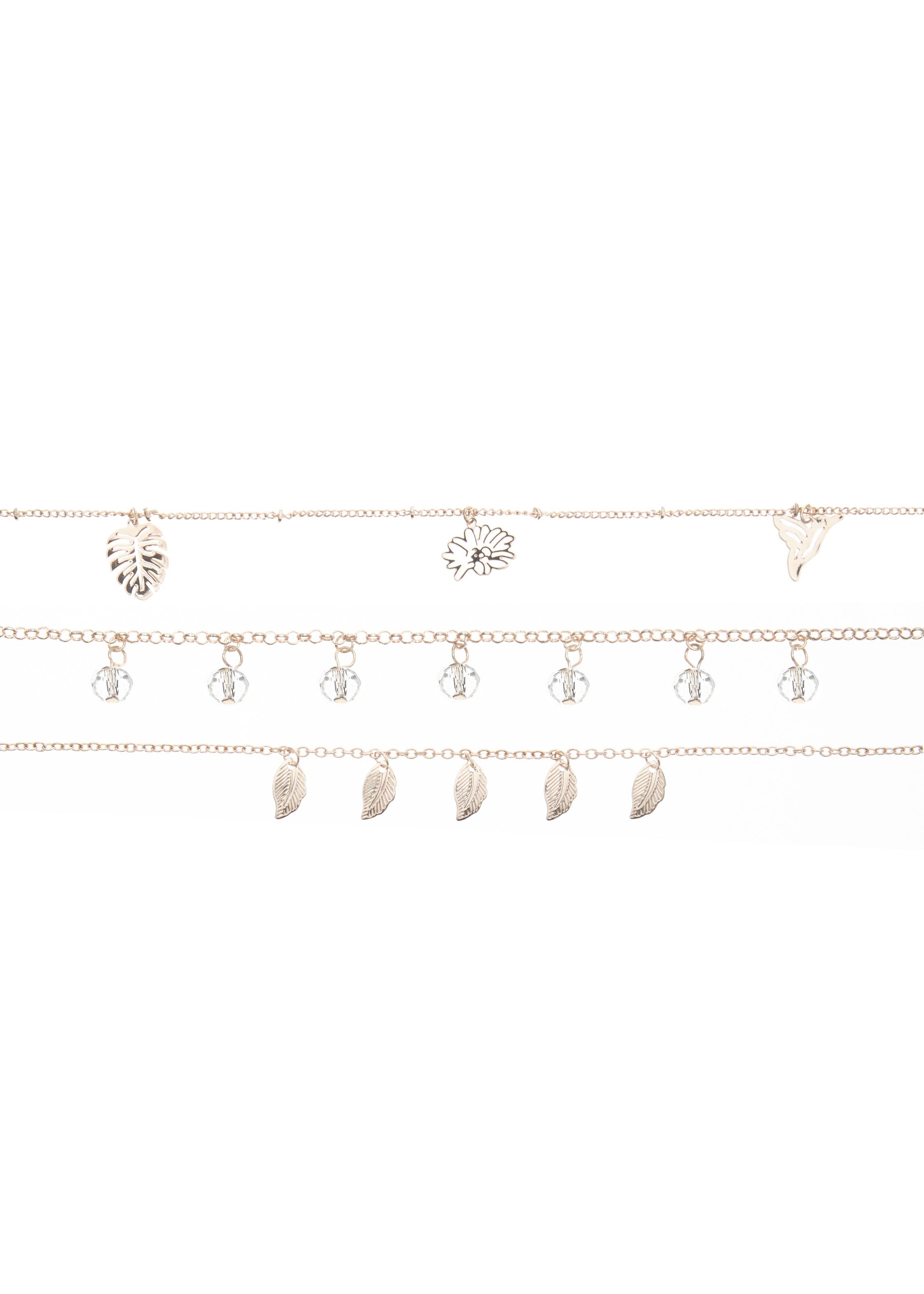 Thumbnail - LASCANA Fußkette mit Anhänger, mit Anhängern, Fußkettchen-Armband, Fußkettchen mit Anhänger