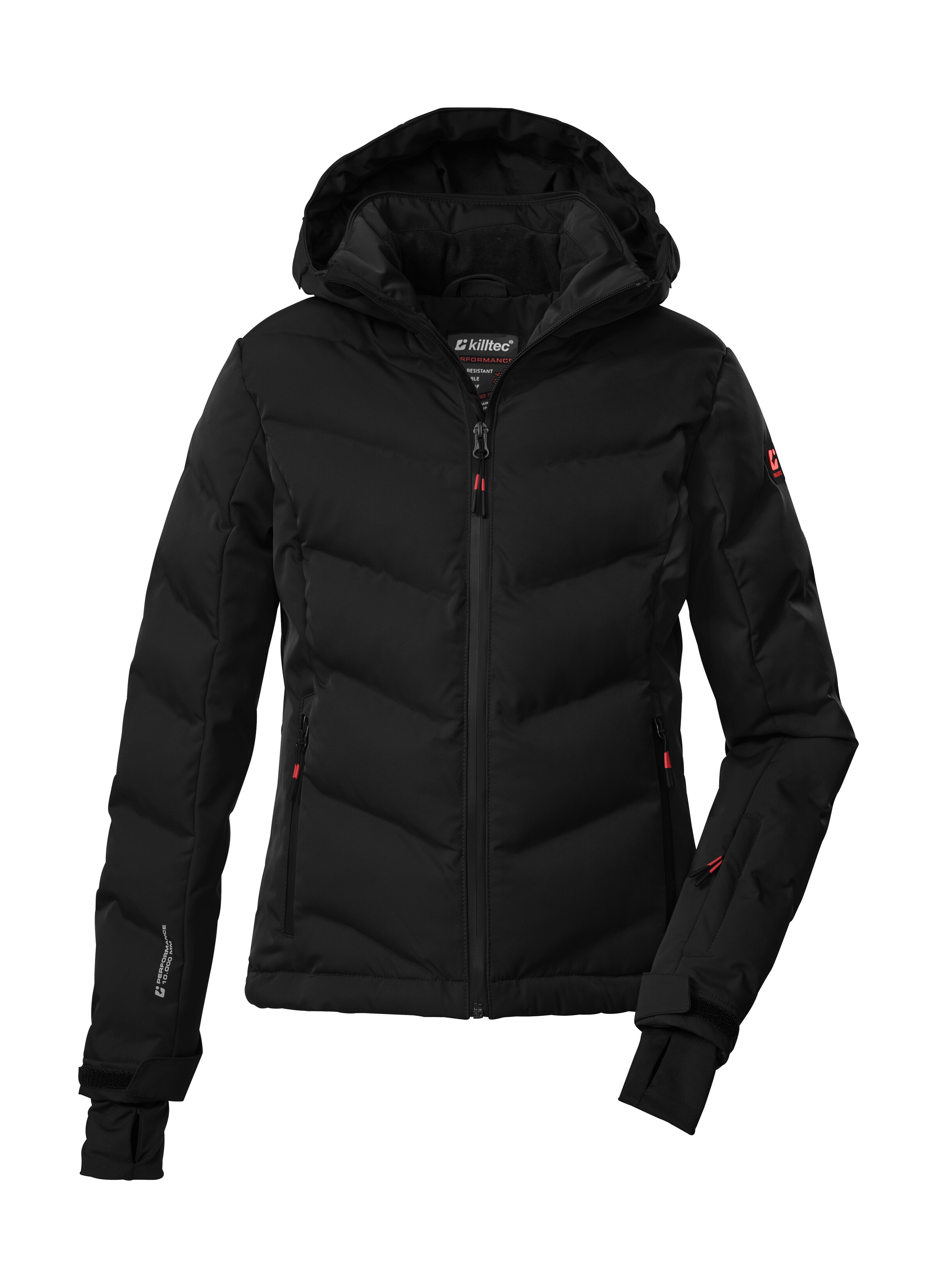 Killtec Skijacke "KSW 199 GRLS SKI QLTD JCKT" Mädchen Skijacke: wasserdicht, atmungsaktiv, verstellbare Kapuze