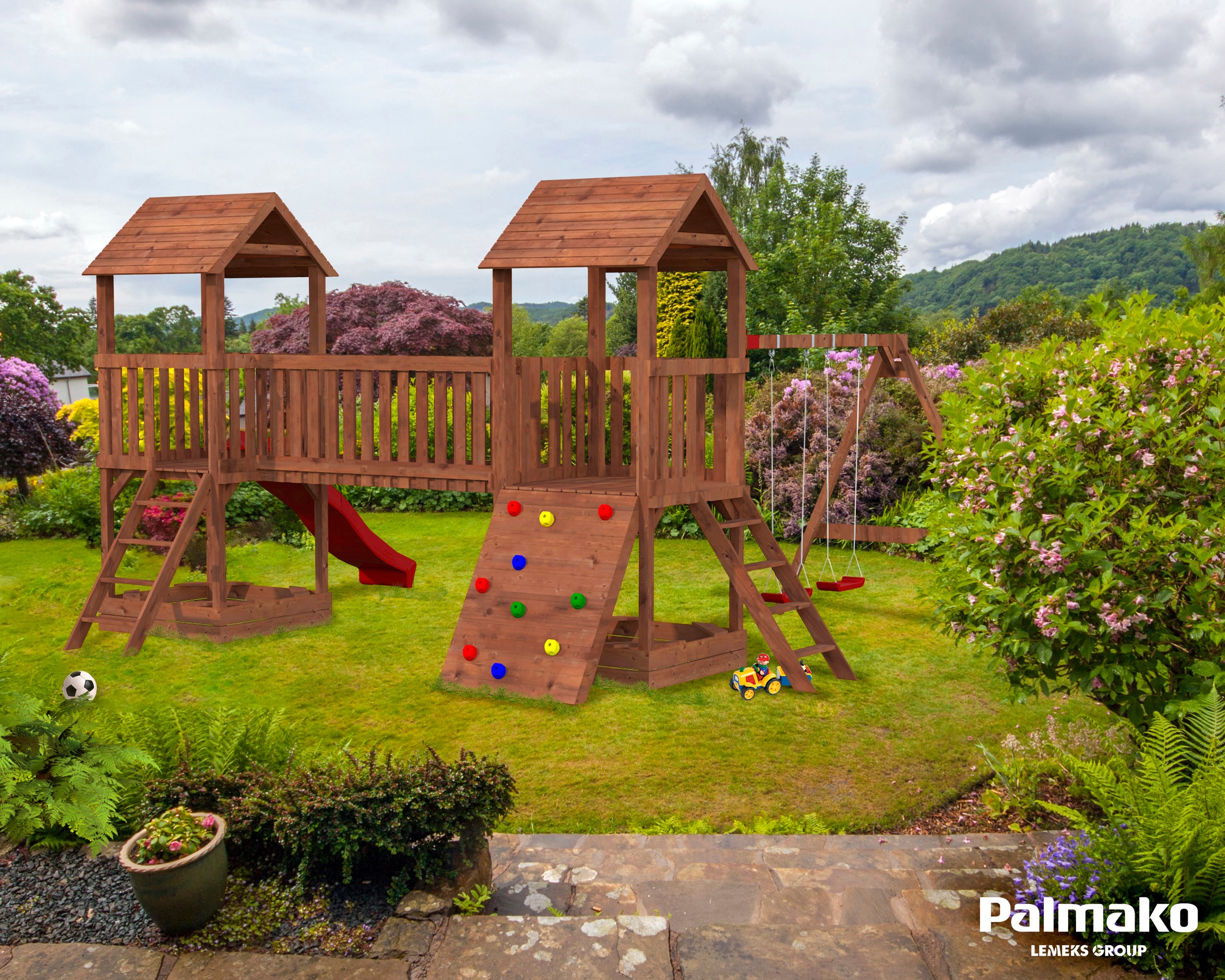 Palmako Spielturm »JESPER SET 1«, BxTxH: 600x464x314 cm