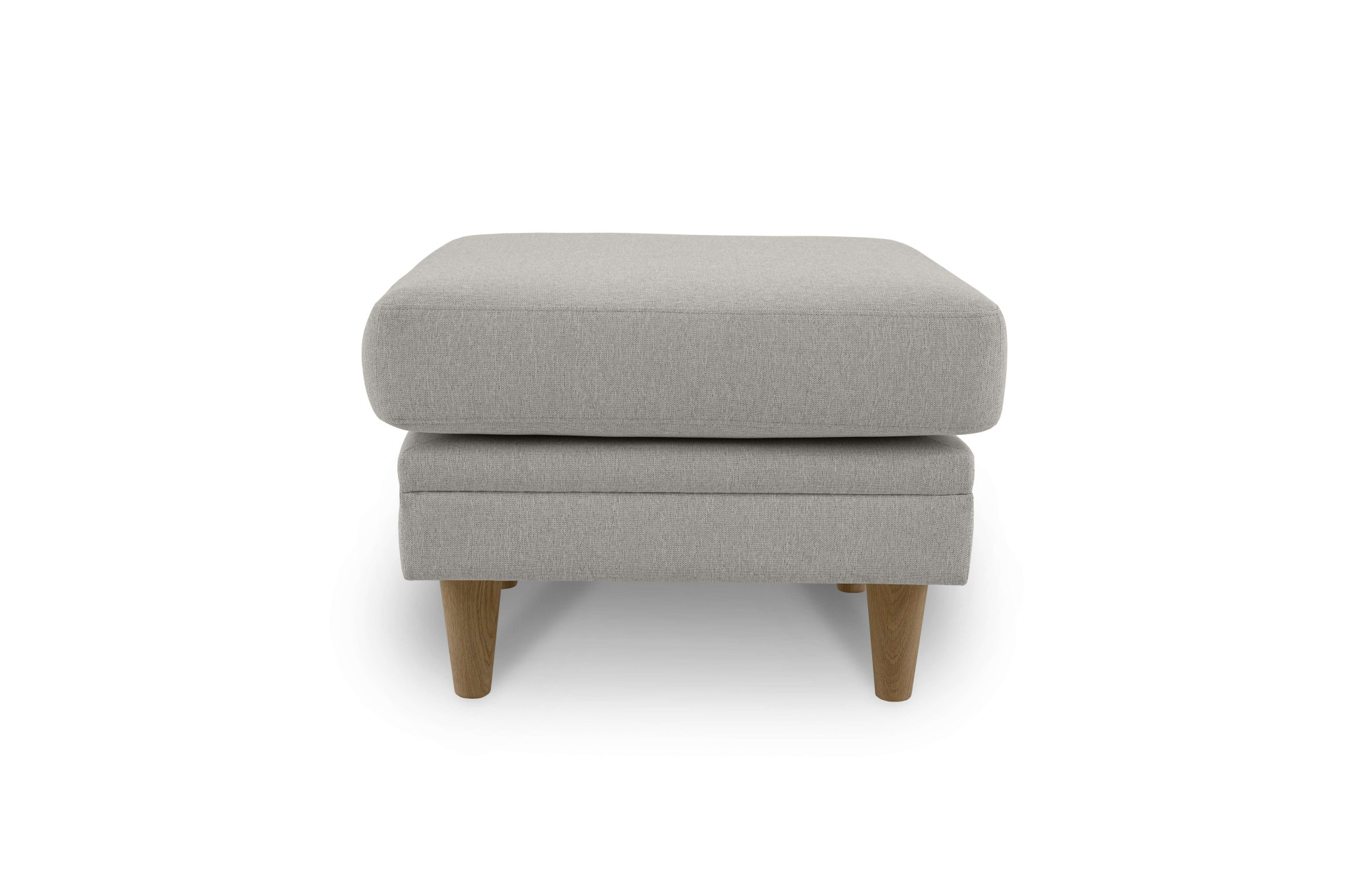 Home affaire Polsterhocker »Arellano, Breite 63 cm«, klassisches Design, mit Massivholzfüßen, Webstoff fein