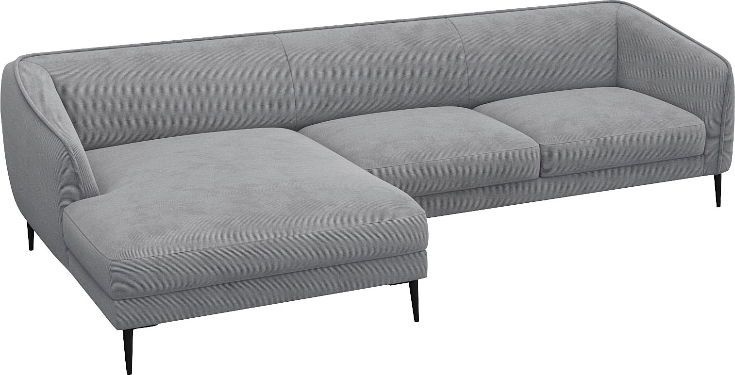 FLEXLUX Ecksofa "Belle Designsofa, L-Form, B/T 288/149 cm", Skandinavisches günstig online kaufen