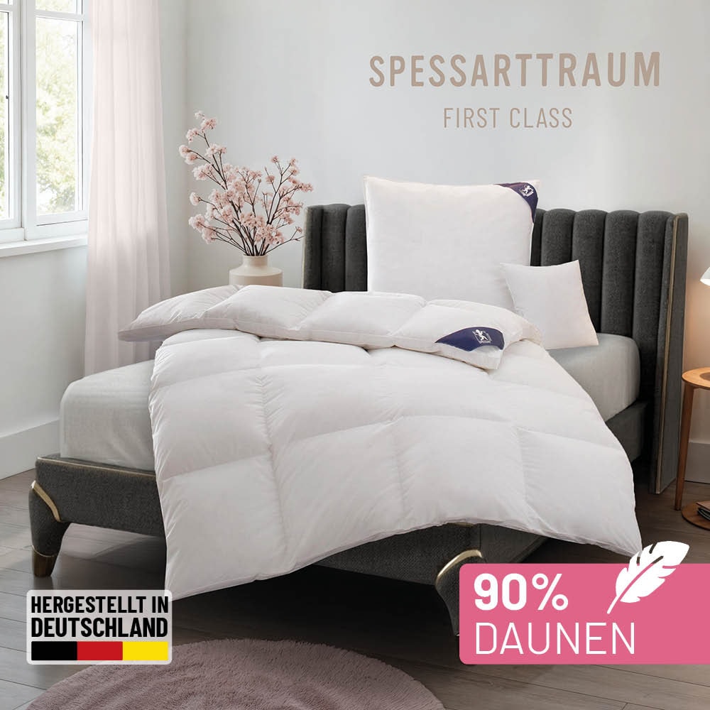 SPESSARTTRAUM Daunenbettdecke "First Class" extrawarm Füllung 90Daunen10FedernKlasse1Downpasszertifiziert 1 Stk. tlg. 5 Wärmeklassen & 6 Größen, Bestseller