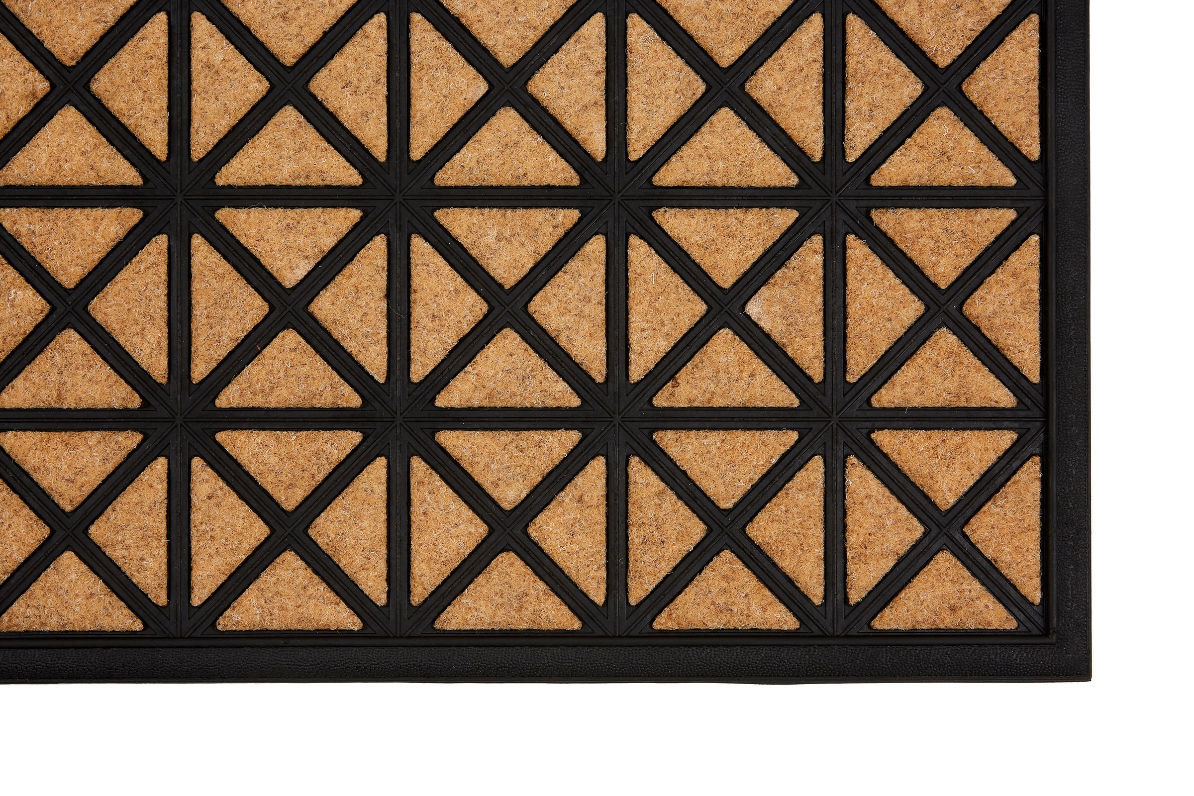 Fußmatte ASTRA "Border Graphic", beige (natur), B:45cm H:8mm L:75cm, Gummi, Kunstfaser, Teppiche, Fußmatte, Türmatte, Schmutzfangmatte, rutschfest, In und Outdoor 3