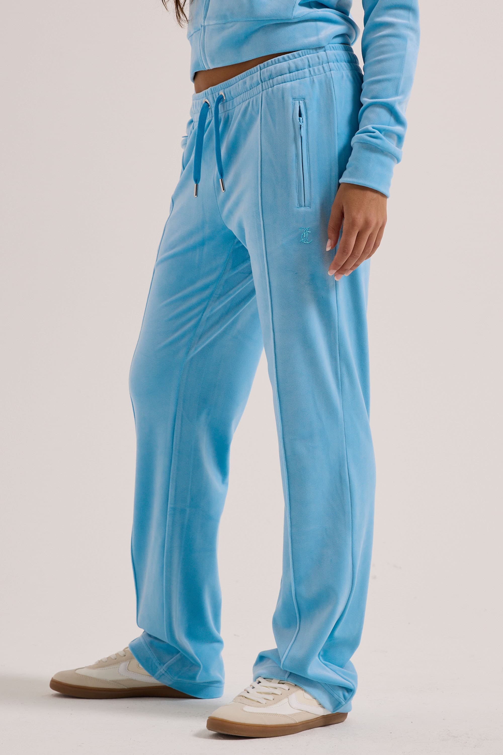 Juicy Couture Sweathose »TINA COL OUT TRACKPANT Damen«  Trainingshose Damen, Sweathose, Velour, Jogginghose mit Glitzer, Sale