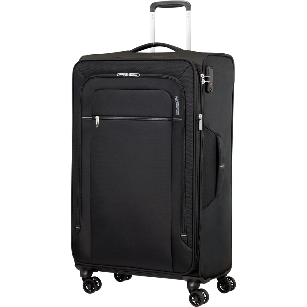 American Tourister® Weichgepäck-Trolley »Crosstrack, 79 cm«, 4 Rollen, Reisekoffer Großer Koffer TSA-Zahlenschloss Volumenerweiterung