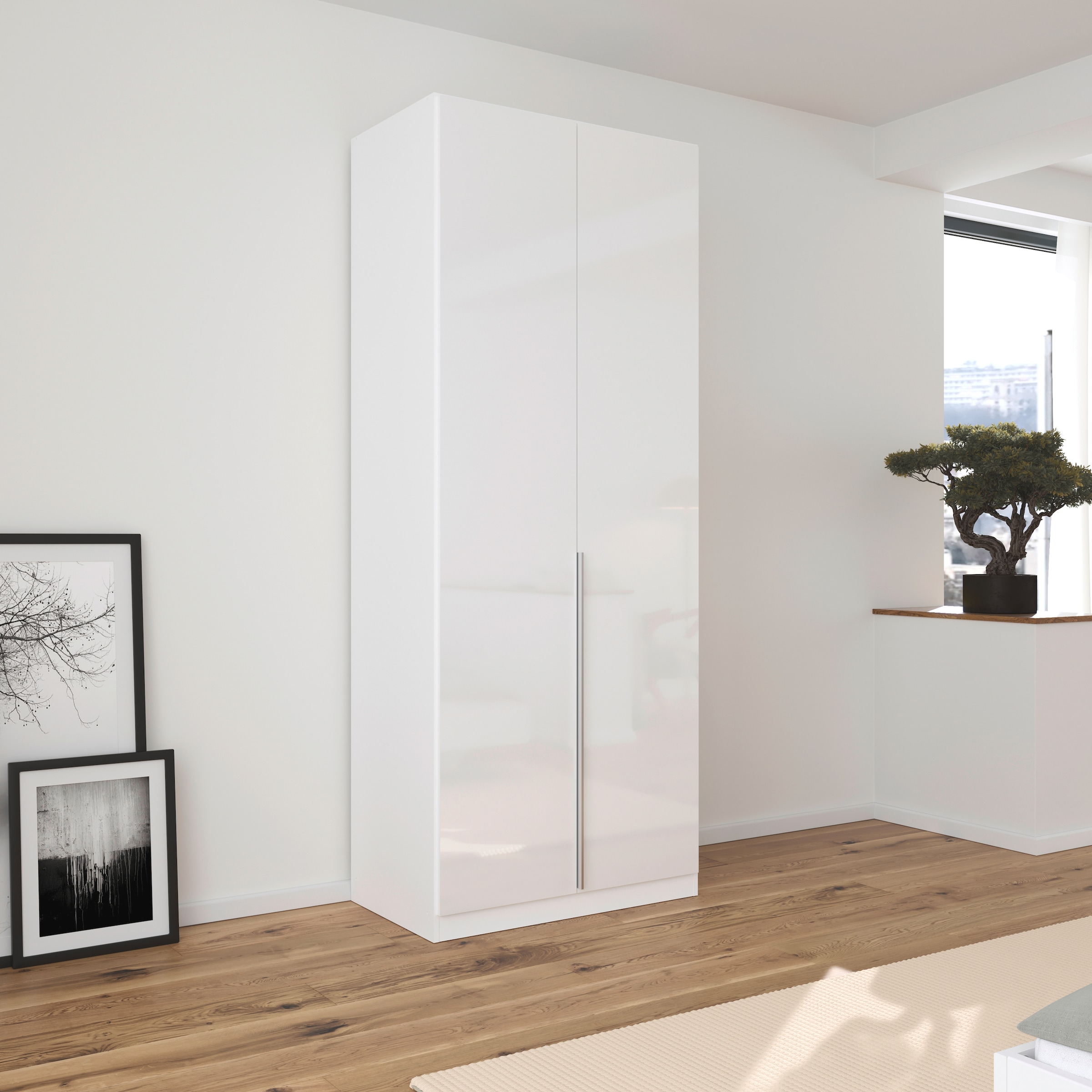 Thumbnail - rauch Drehtürenschrank "Kleiderschrank Schrank Garderobe AGORDO TOPSELLER Schlafzimmer", (in zwei Griff-Farben mit Dekor...