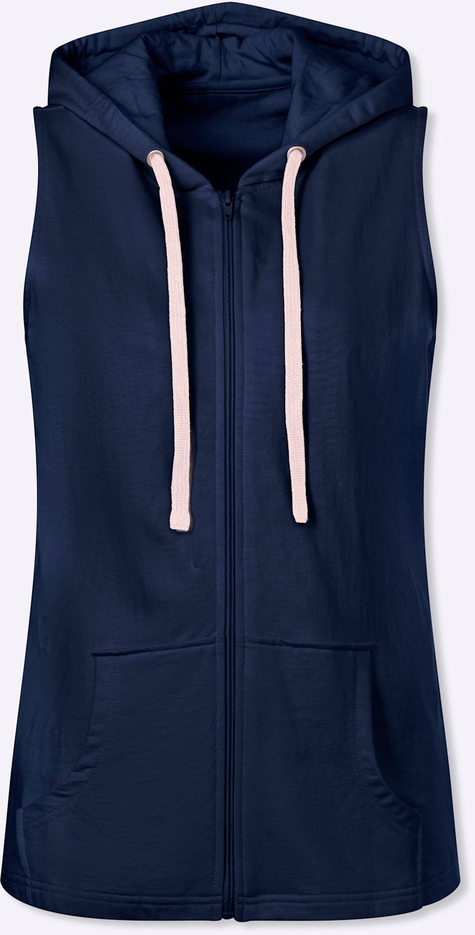 Sweatweste CLASSIC BASICS, Damen, Gr. 40, dunkelblau, 100% Baumwolle, unifarben, Westen 3