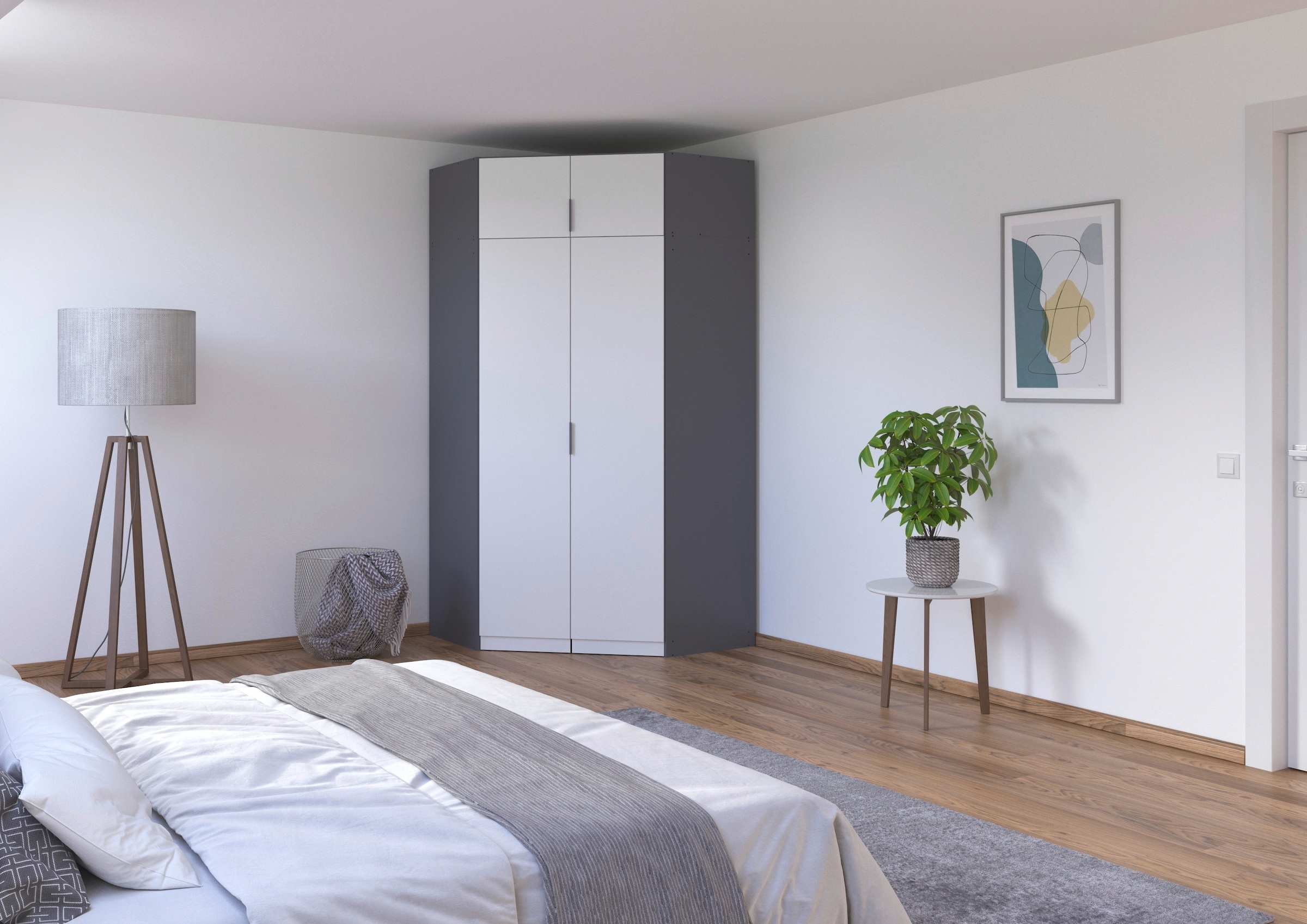 rauch Kleiderschrank "Eckschrank Schrank Ankleidezimmer Schlafzimmer Garder günstig online kaufen