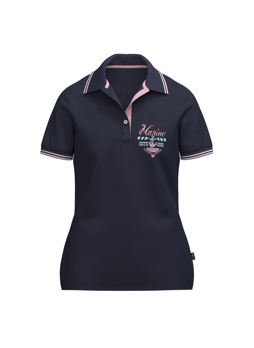 Trigema Poloshirt »TRIGEMA Polo Shirt im Marine Design« 1