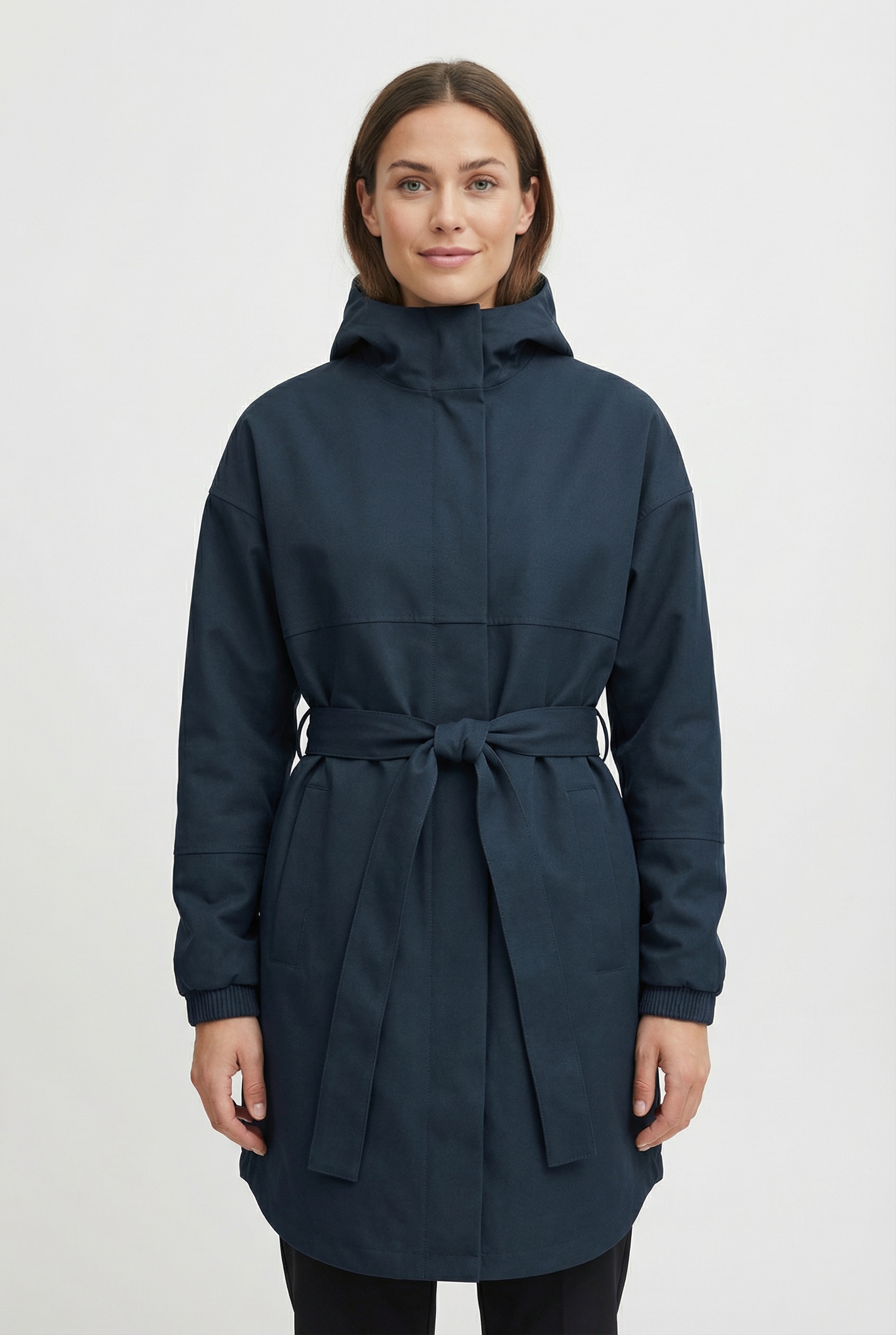 FREEQUENT Anorak "FQSTORM-JA-BELT" mit Kapuze mit Kapuze und Bindegürtel günstig online kaufen