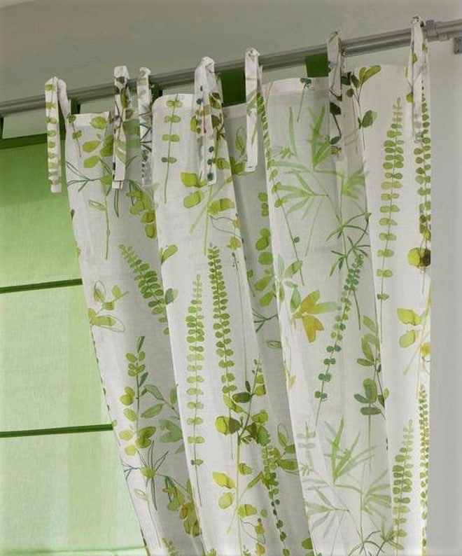 bedruckt, Gardine, Polyester halbtransparent, »Jungle (1 Schal«, bestellen Vorhang BAUR | Kutti St.),