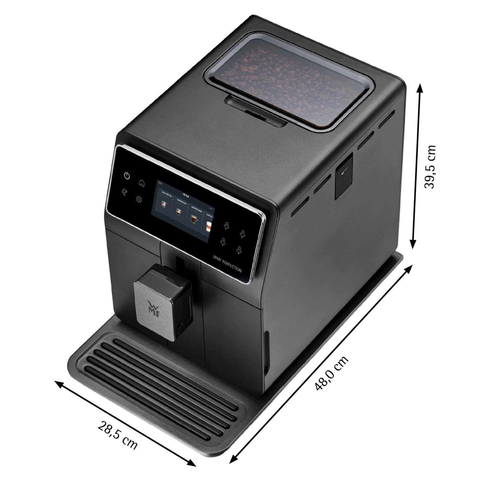 WMF Kaffeevollautomat »Perfection 740 CP820810«, intuitive Benutzeroberfläche, perfekter Milchschaum, selbstreinigend