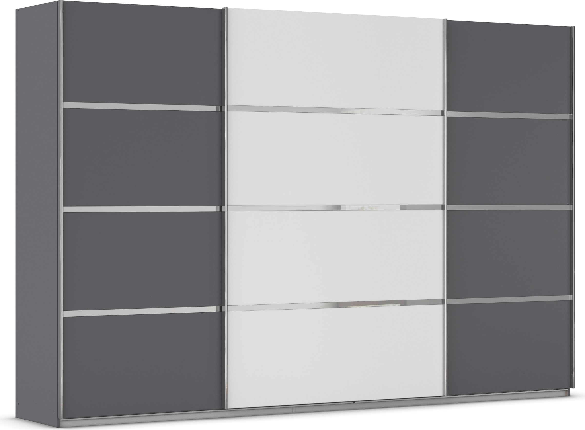 OTTO home Kleiderschrank "Mehrzweckschrank Aktenschrank Möbel Mietswohnung Schlafzimmer AVOLA" 3 verschiedene Ausstattungen BASIC/CLASSIC/PREMIUM (inkl. SOFT-CLOSE), mit eleganten Zierleisten in Chrom, Schwarz oder Weiß MADE IN GERMANY