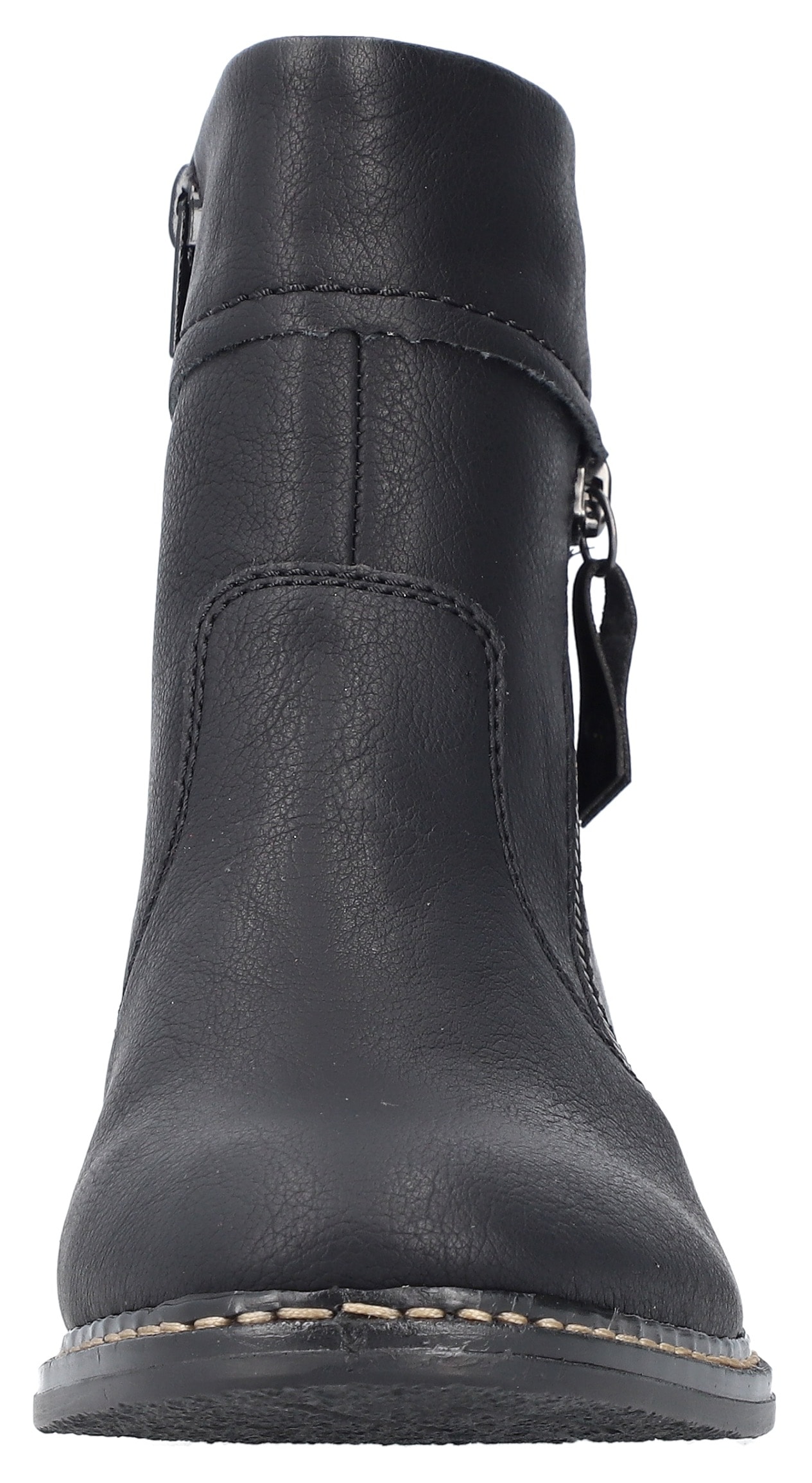 Rieker Stiefelette, Boots, Ankleboots, Blockabsatz, mit praktischem Innenreißverschluss