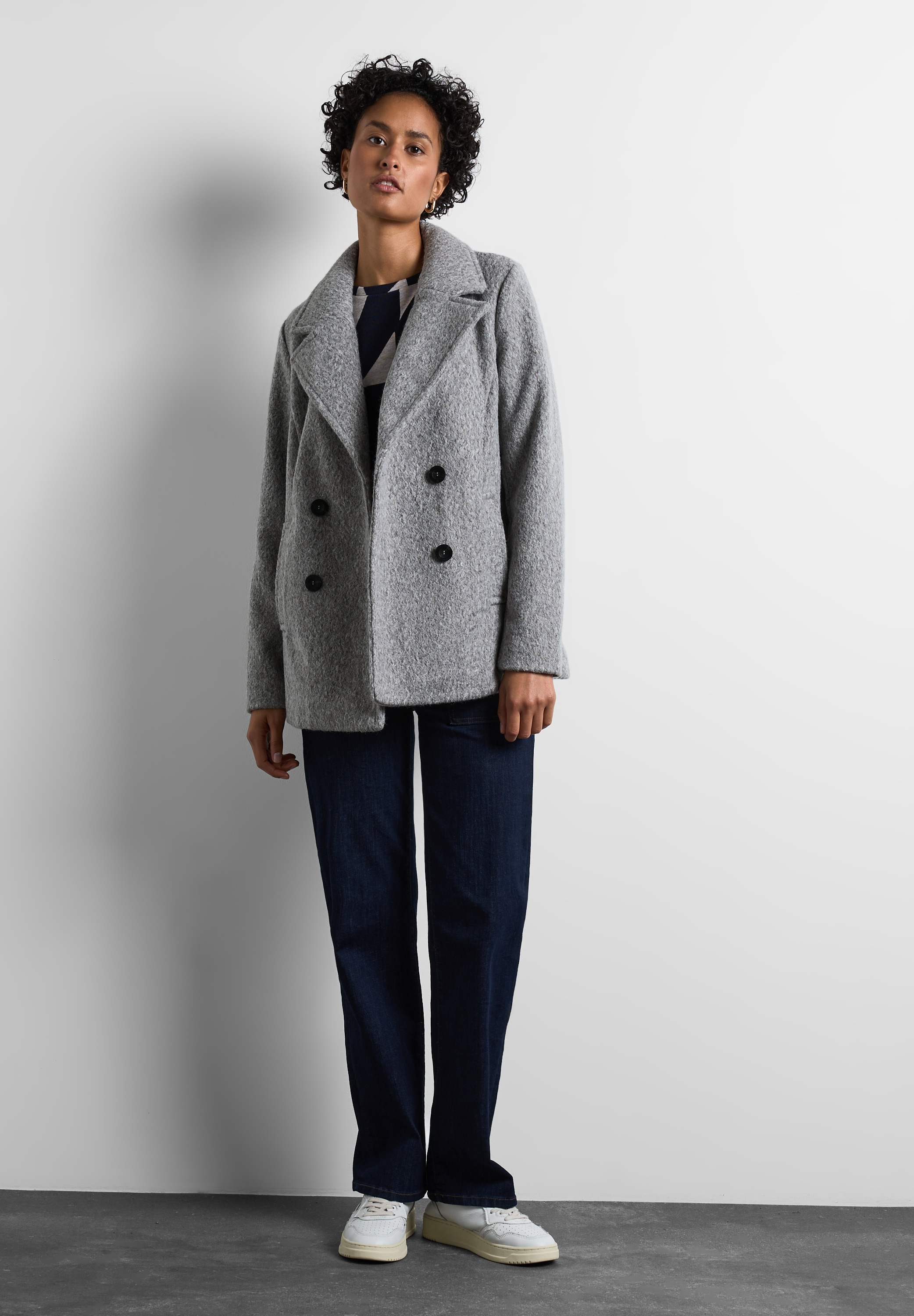 STREET ONE Kurzjacke, ohne Kapuze, mit Reverskragen