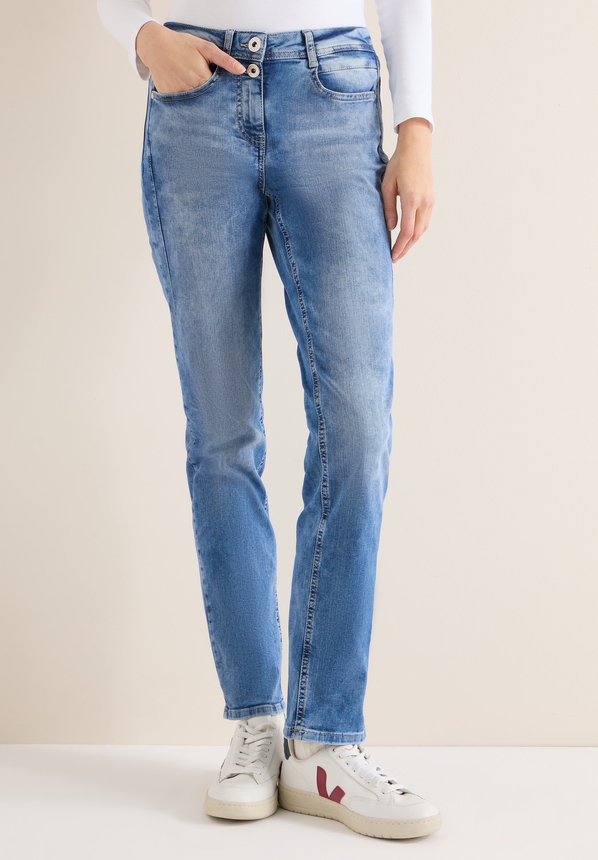 Cecil Comfort-fit-Jeans Middle Waist