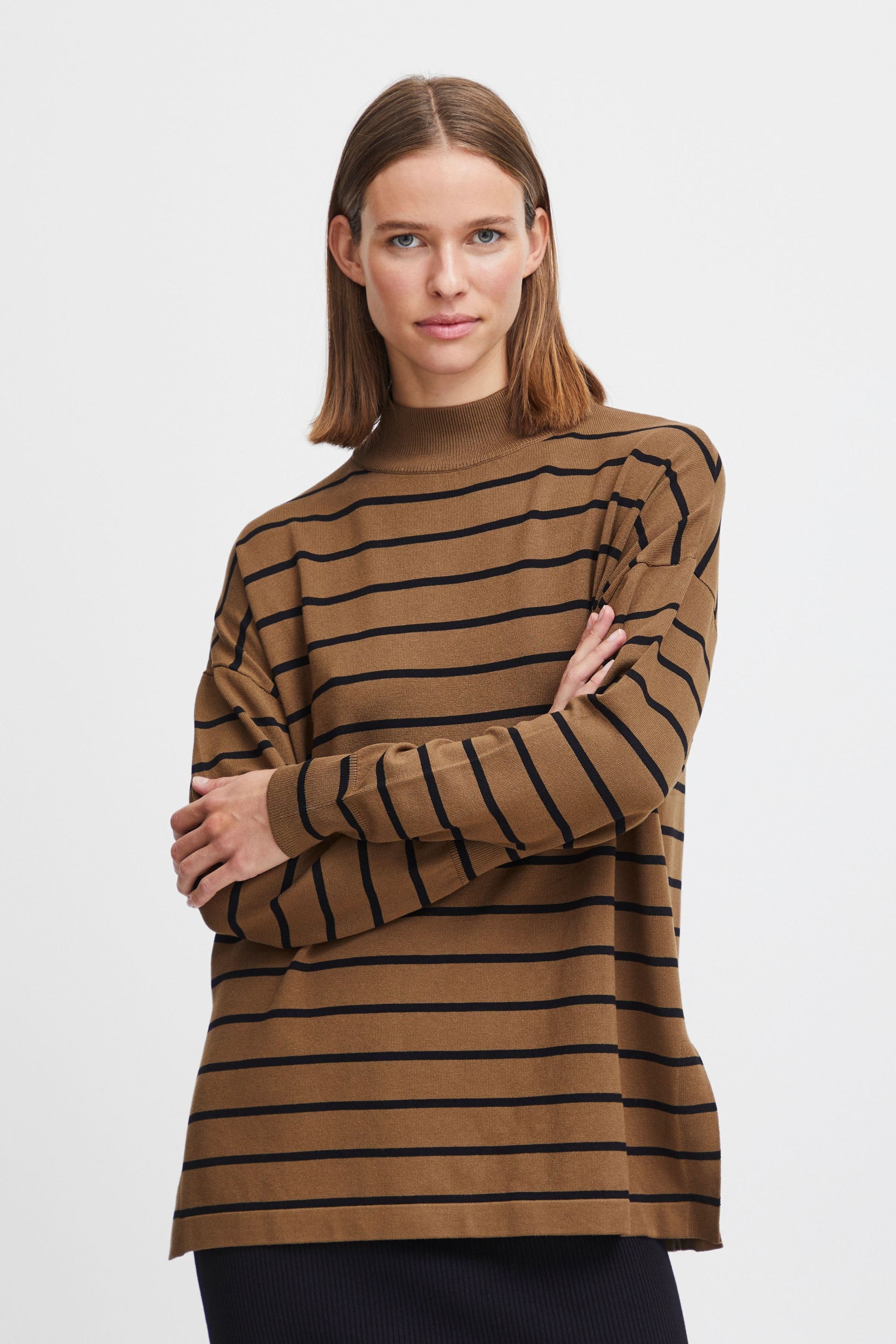 b.young Strickpullover »Strickpullover BYMMMORLA LOOSE TURTLENECK -«