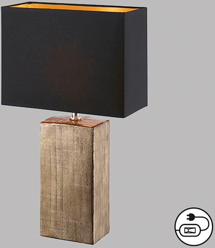 FISCHER & HONSEL Tischleuchte »Ouro«, Leuchtmittel E14 | Leuchtmittel wechselbar, extravaganten Materialkombination