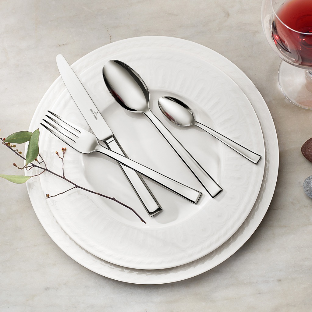 Villeroy & Boch Esslöffel »Tafellöffel Victor 204 mm 6er Set silber« Spülmaschinenfest