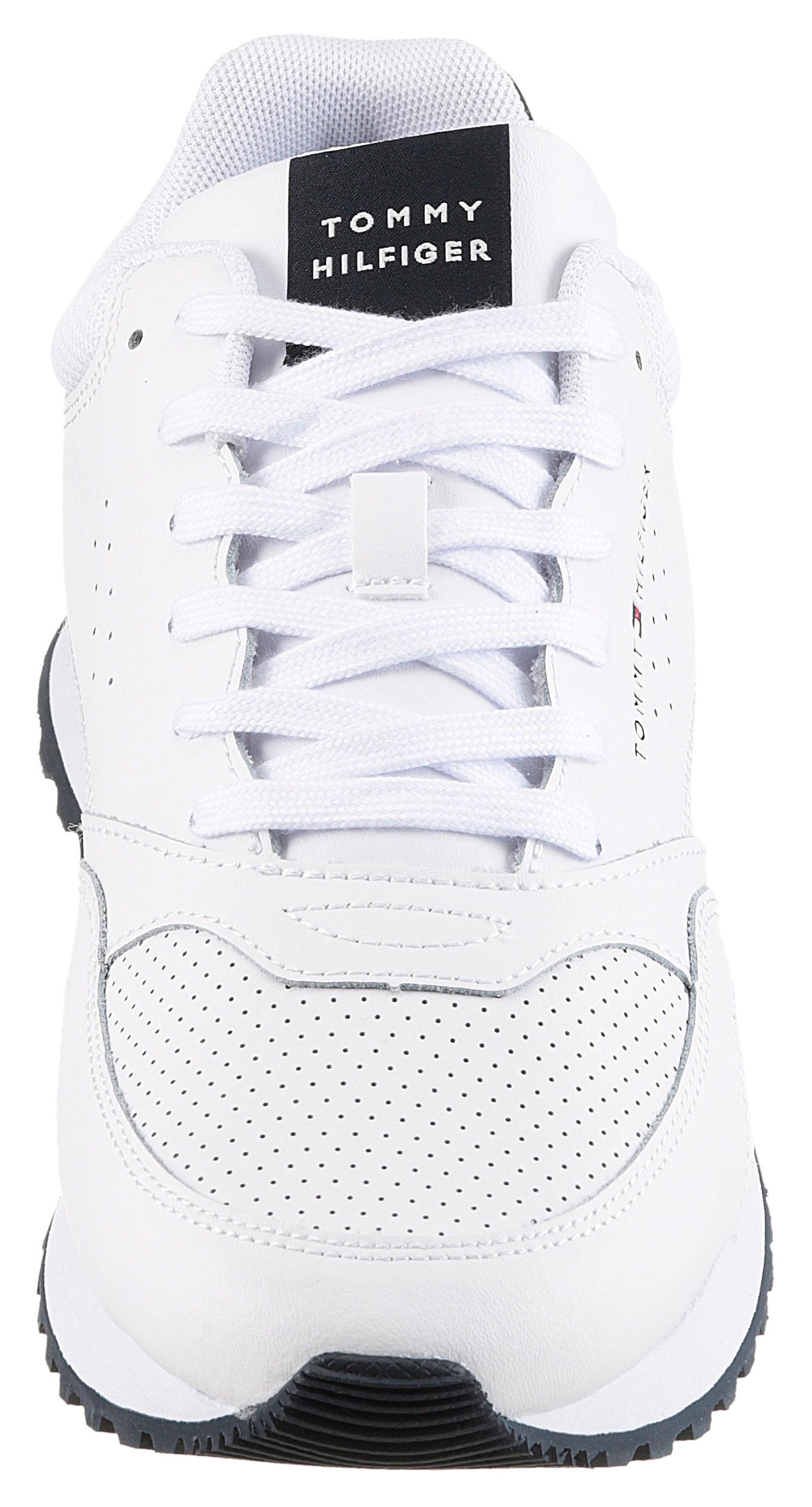 Tommy Hilfiger Sneaker »NEW RUNNER EVA LTH ESS«, Freizeitschuh, Halbschuh, Schnürer mit sportiver Lochung