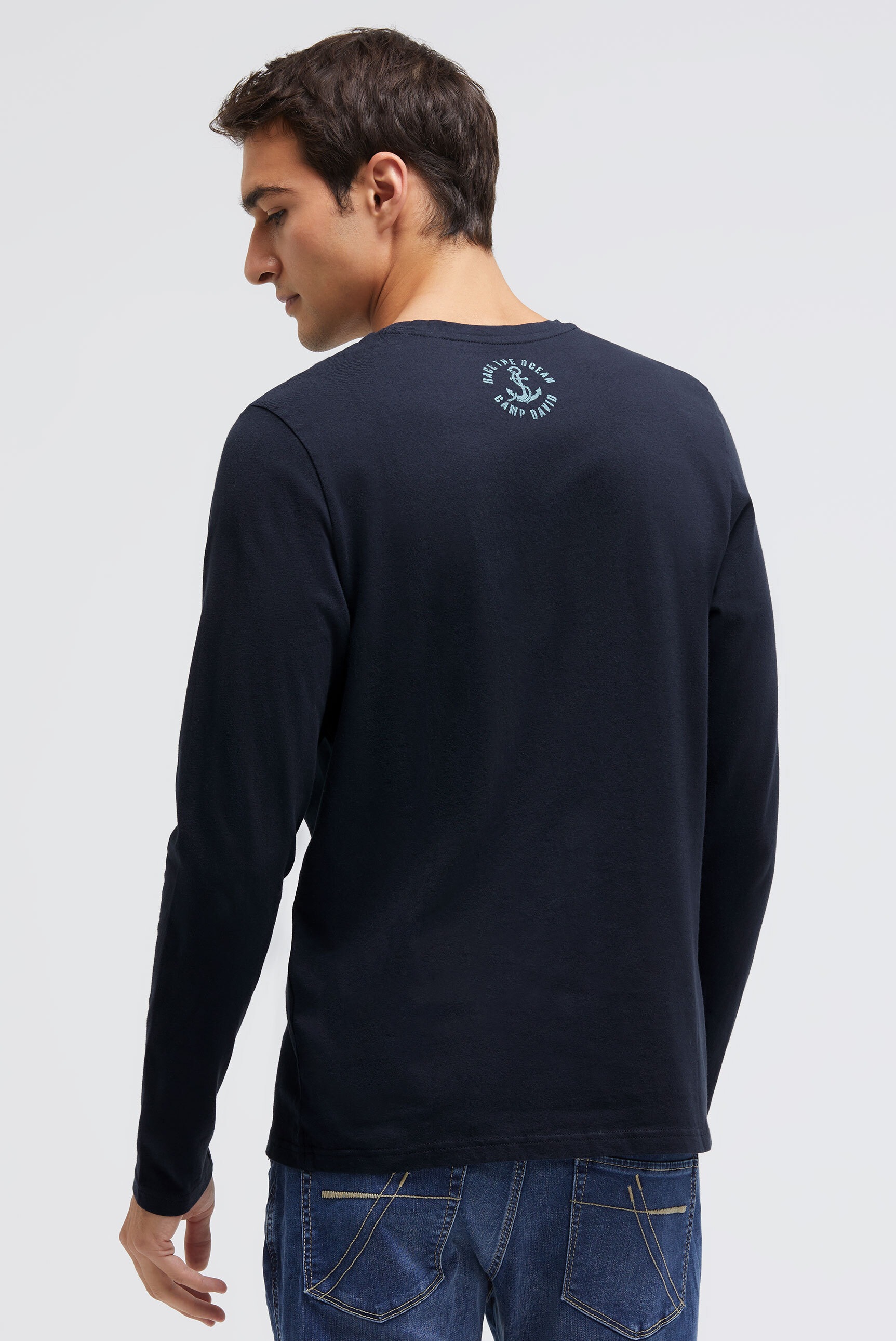 CAMP DAVID Rundhalsshirt aus Baumwolle