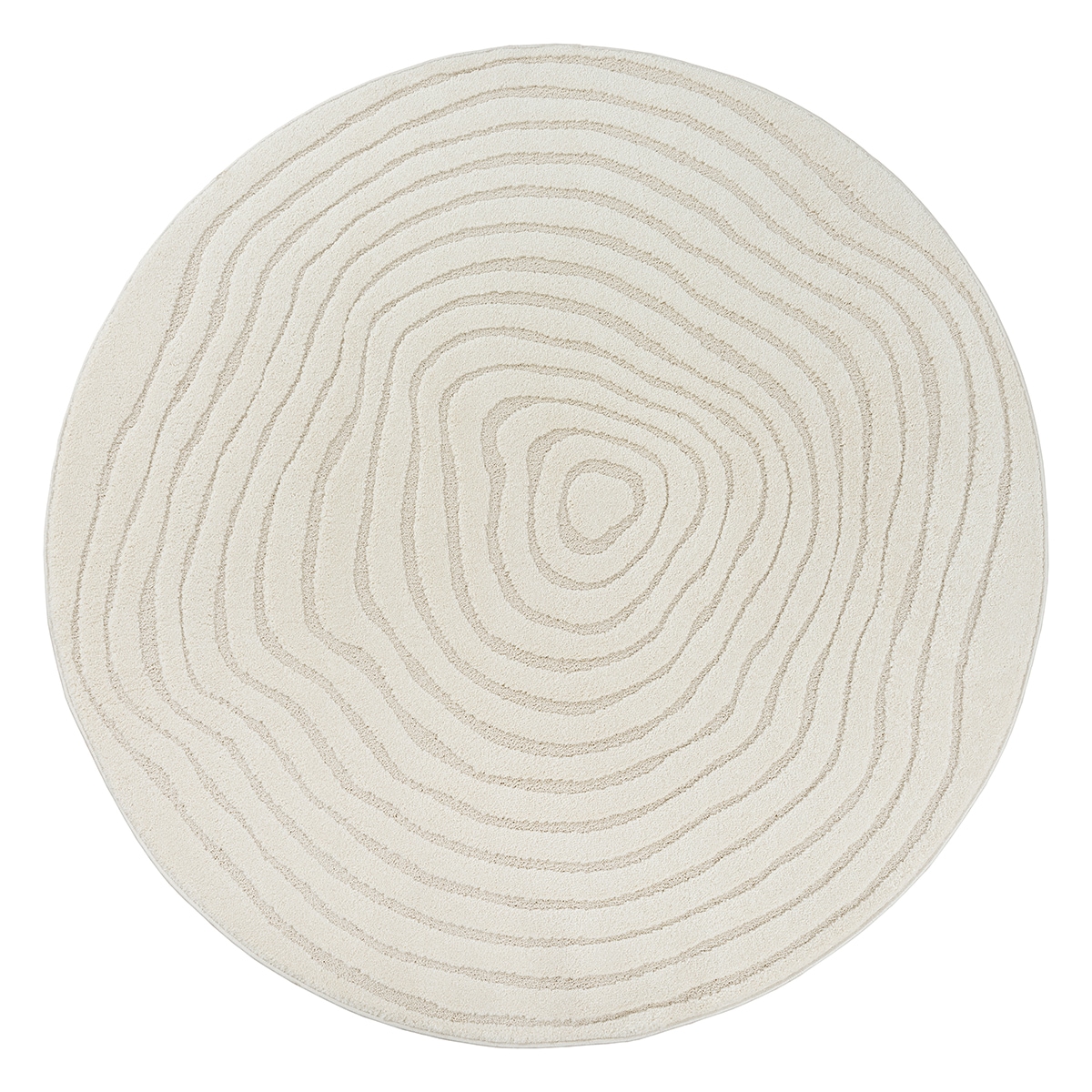 the carpet Teppich »Everest«, rund, 14 mm Höhe, moderner Wohnzimmer Teppich hohe Flordichte