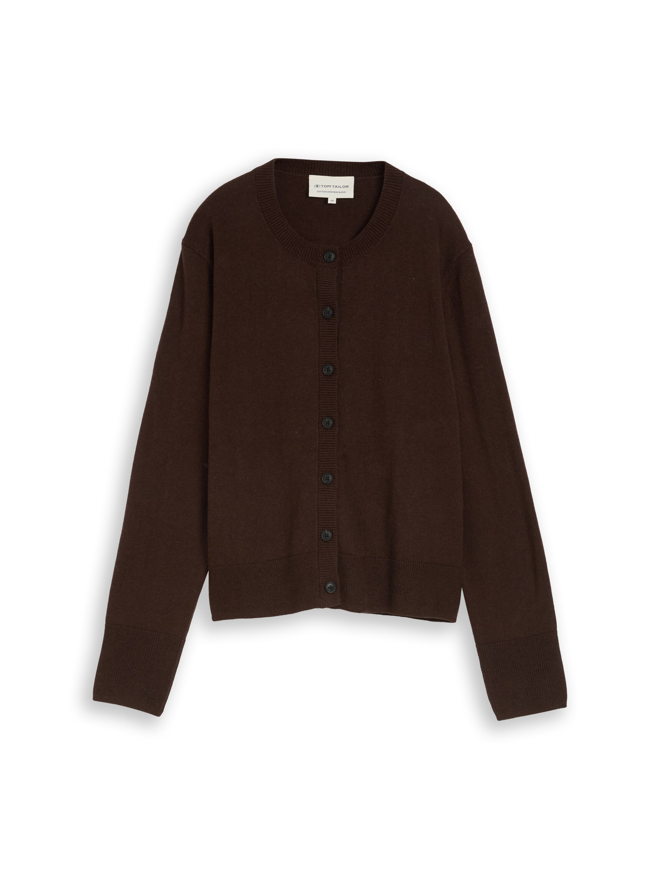 TOM TAILOR Cardigan »Regular« mit Knopfleiste / Rundhals