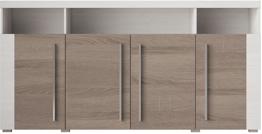 INOSIGN Sideboard »Roger,Breite 182cm, stilvolle Schrank mit 4 Türen«, Kommode mit viel Stauraum, Einlegeböden verstellbar