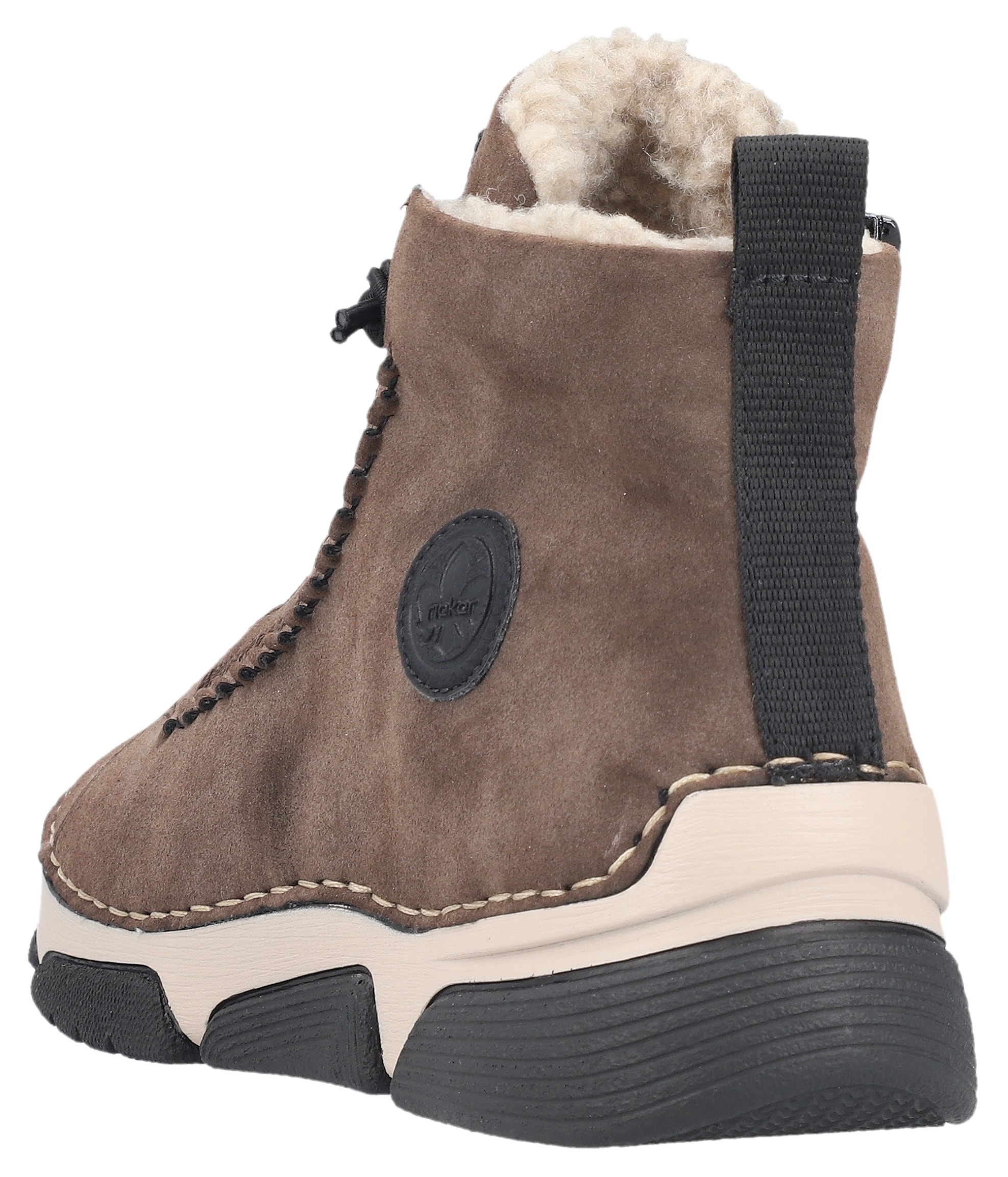 Rieker Winterboots, Winterstiefelette, Outdoorboots, Warmfutter, mit Innenreißverschluss