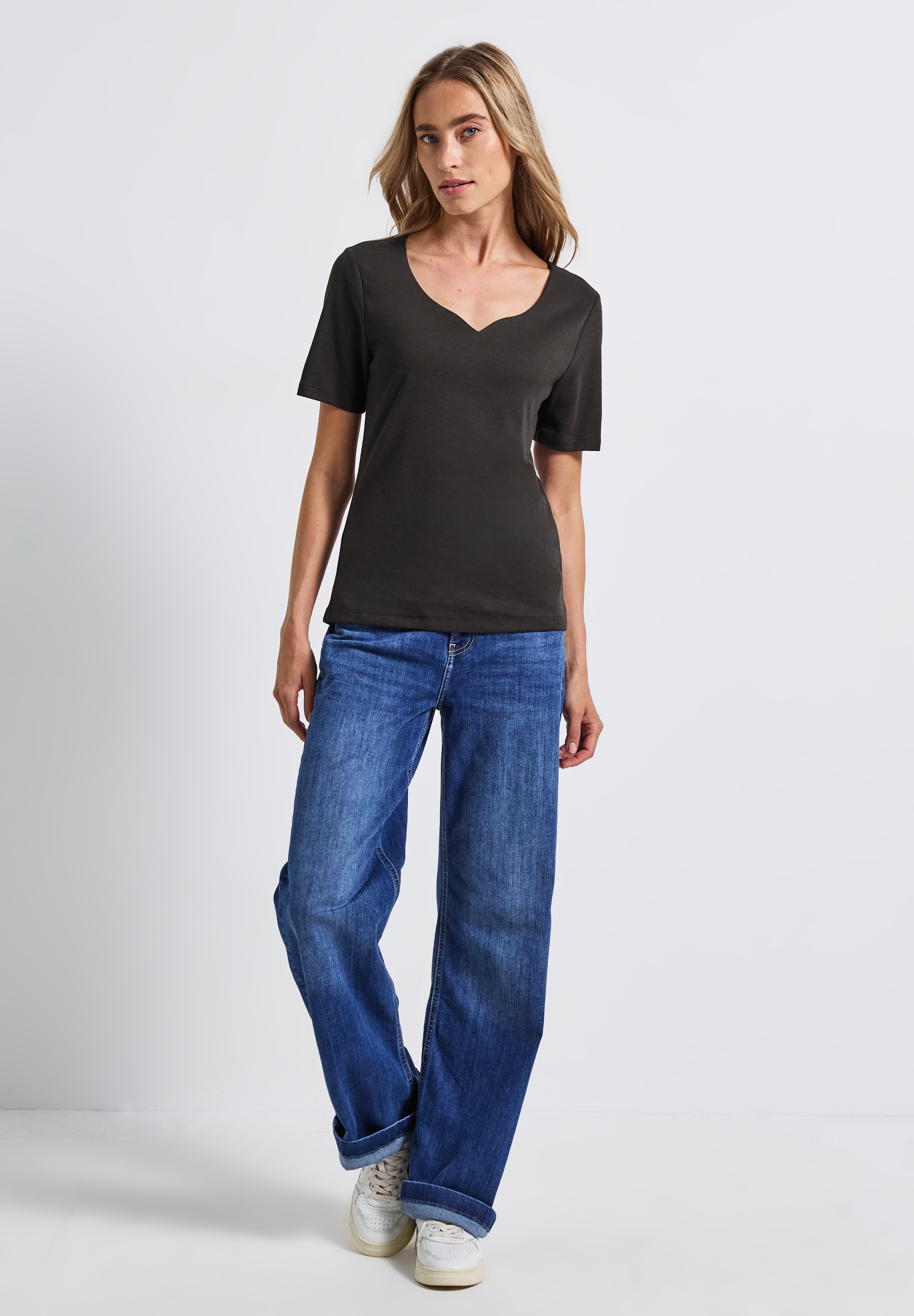 STREET ONE T-Shirt, im soften Baumwoll-Mix