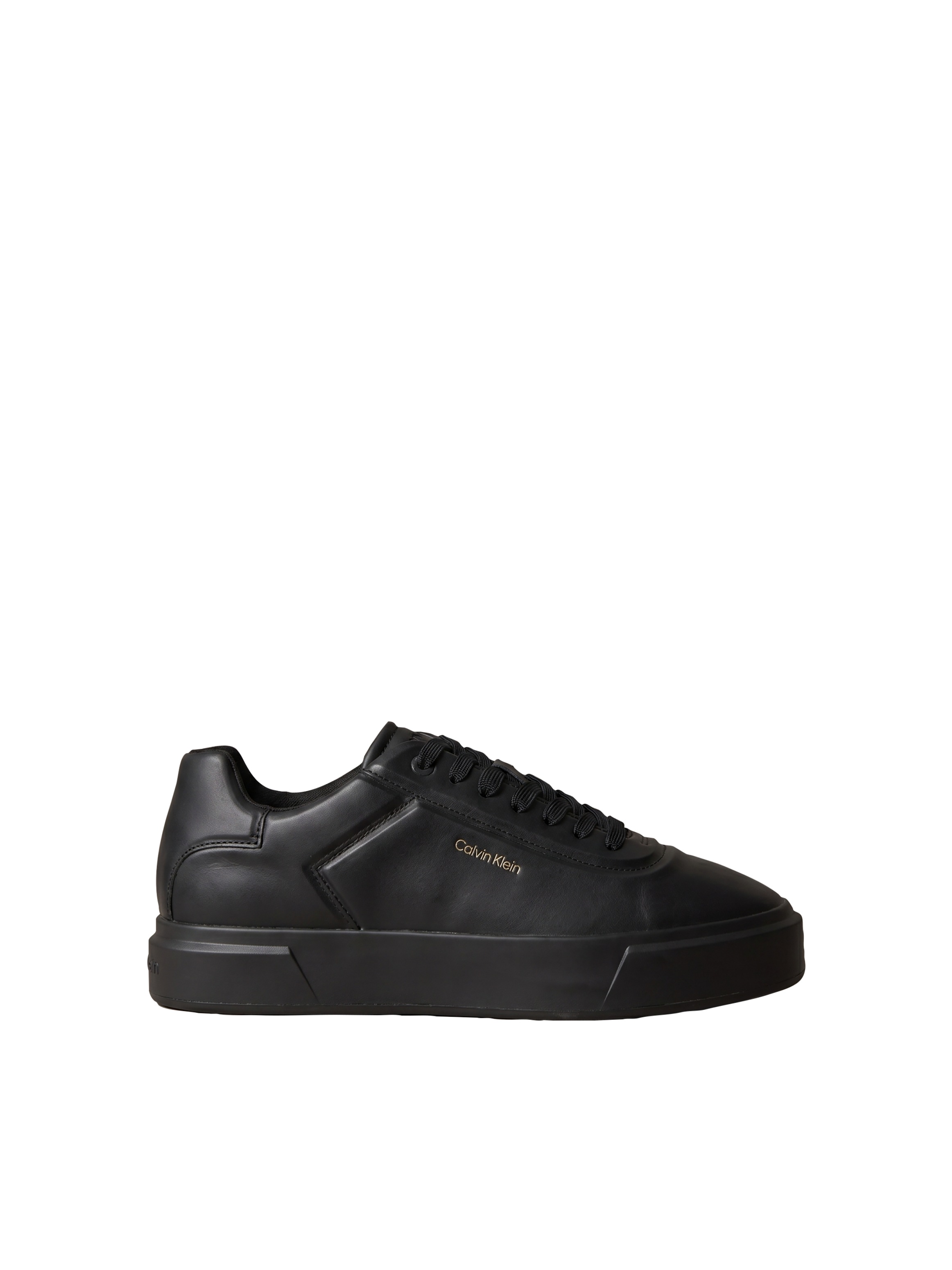 Calvin Klein Jeans Sneaker »BASKET CUPSOLE OXF LACEUP LTH HF«  Halbschuh, Schnürschuh mit goldfarbenen Akzenten