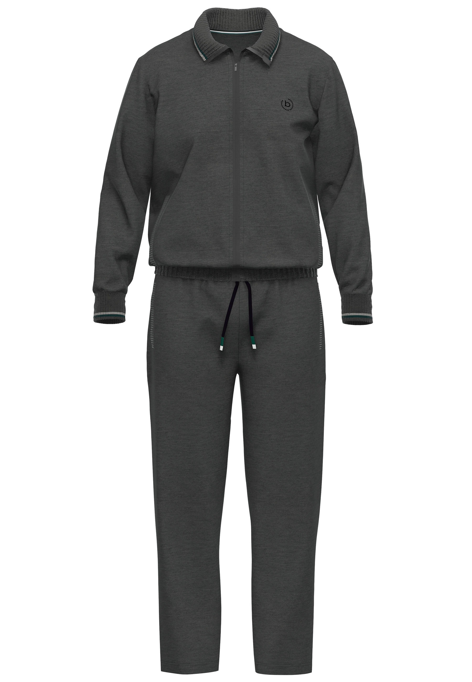 bugatti Loungeanzug "Bologna", (2 tlg.), Langarm, lange Hose, mit Seitentas günstig online kaufen