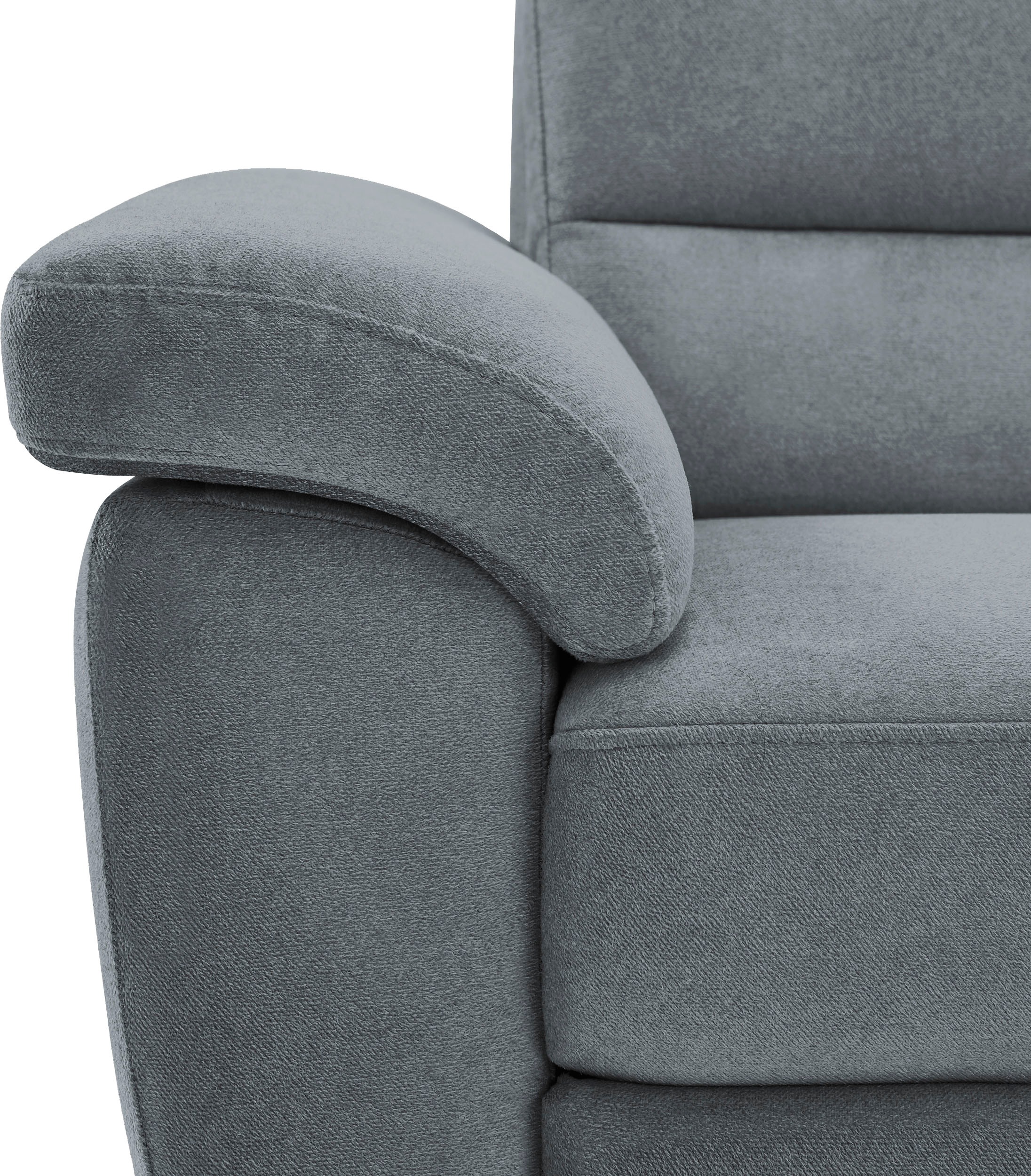 CALIZZA INTERIORS Ecksofa »Onyx L-Form«, Ottomane links oder rechts, wahlweise mit Bettfunktion, Breite 257 cm