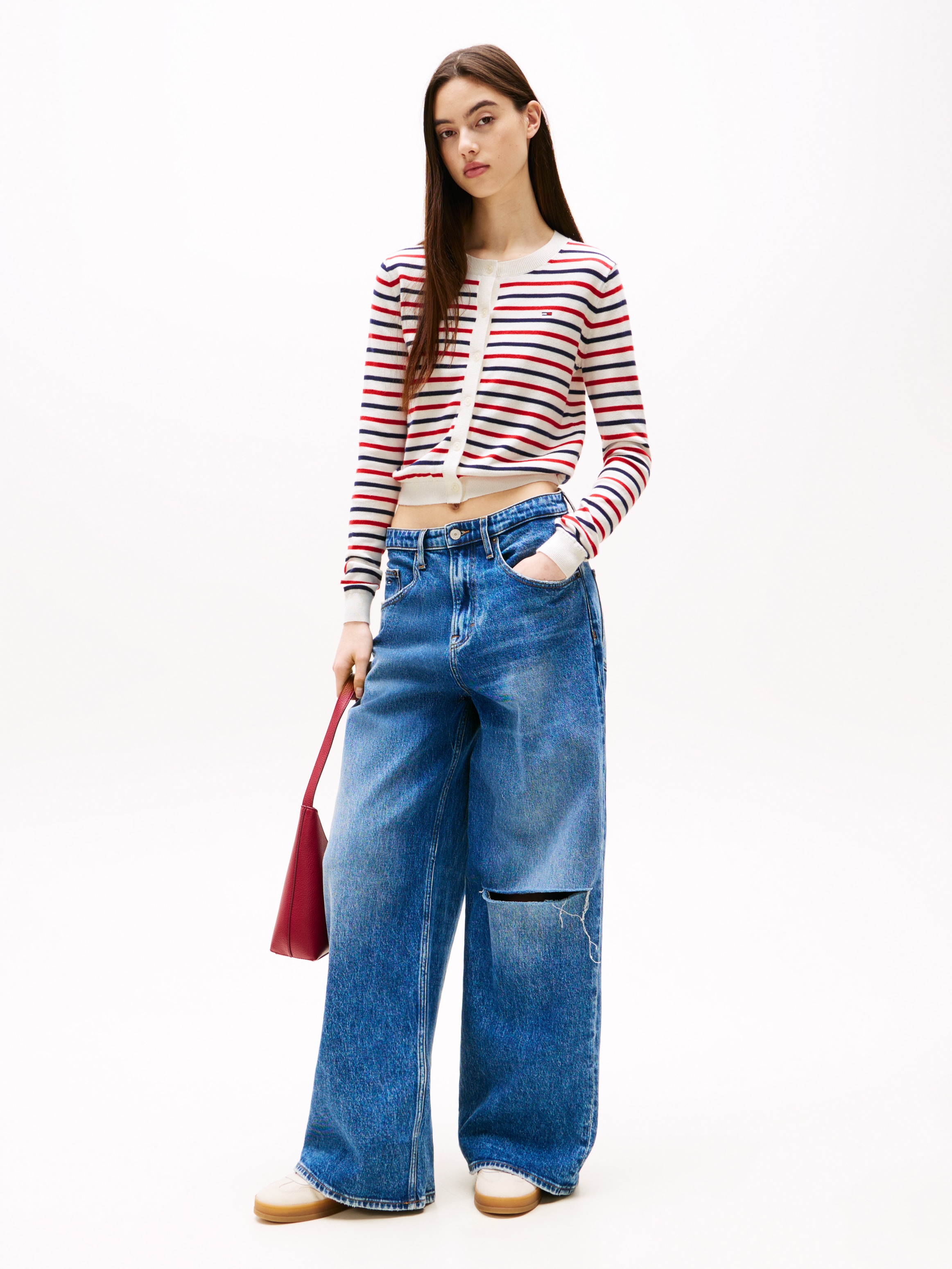 Tommy Jeans Strickjacke »TJW ESSENTIAL CREW NECK CARDIGAN«