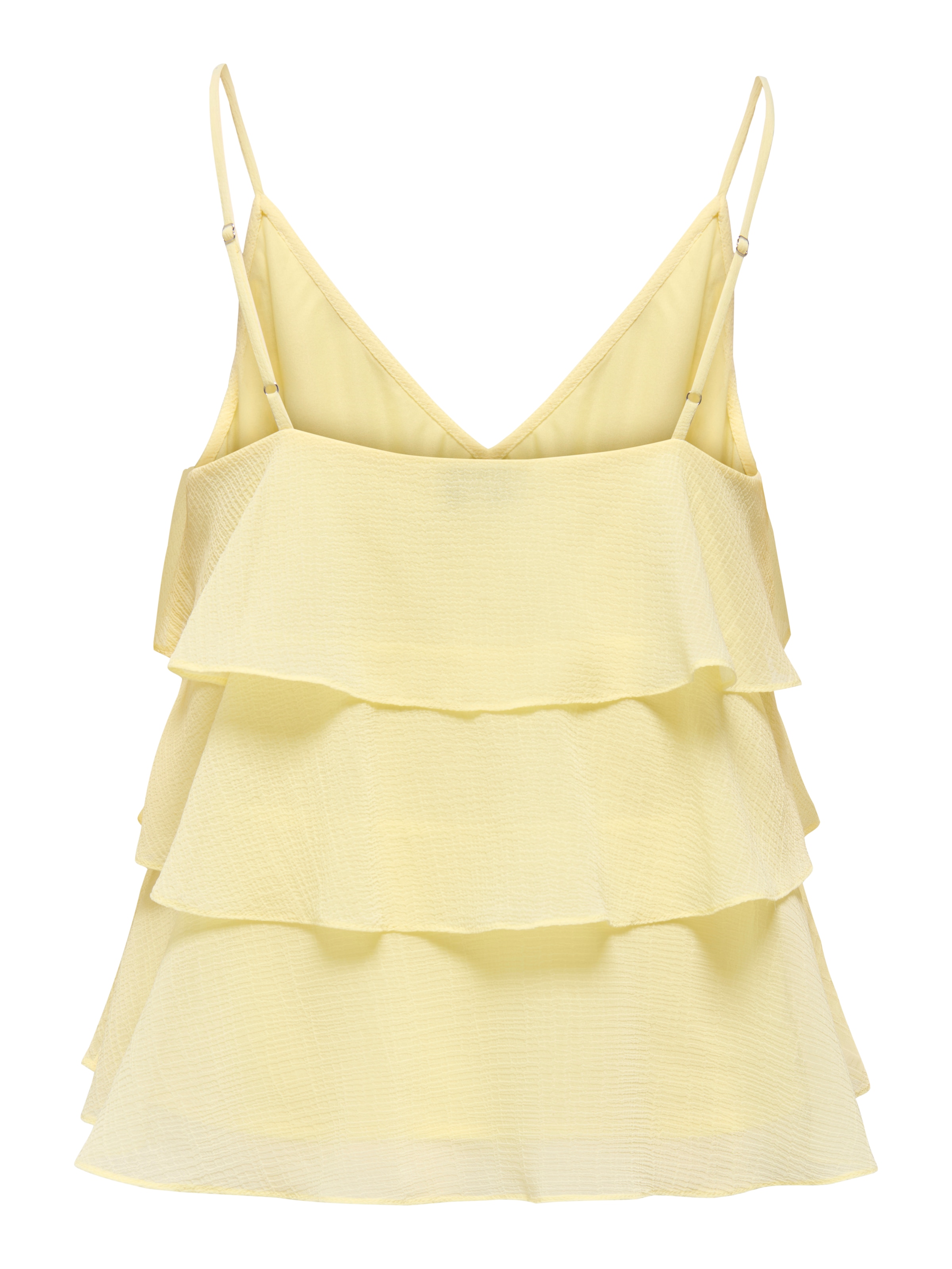 ONLY Trägertop »ONLLINN LIFE FLOUNCE SINGLET WVN NOOS« Kunstfaser, regular fit