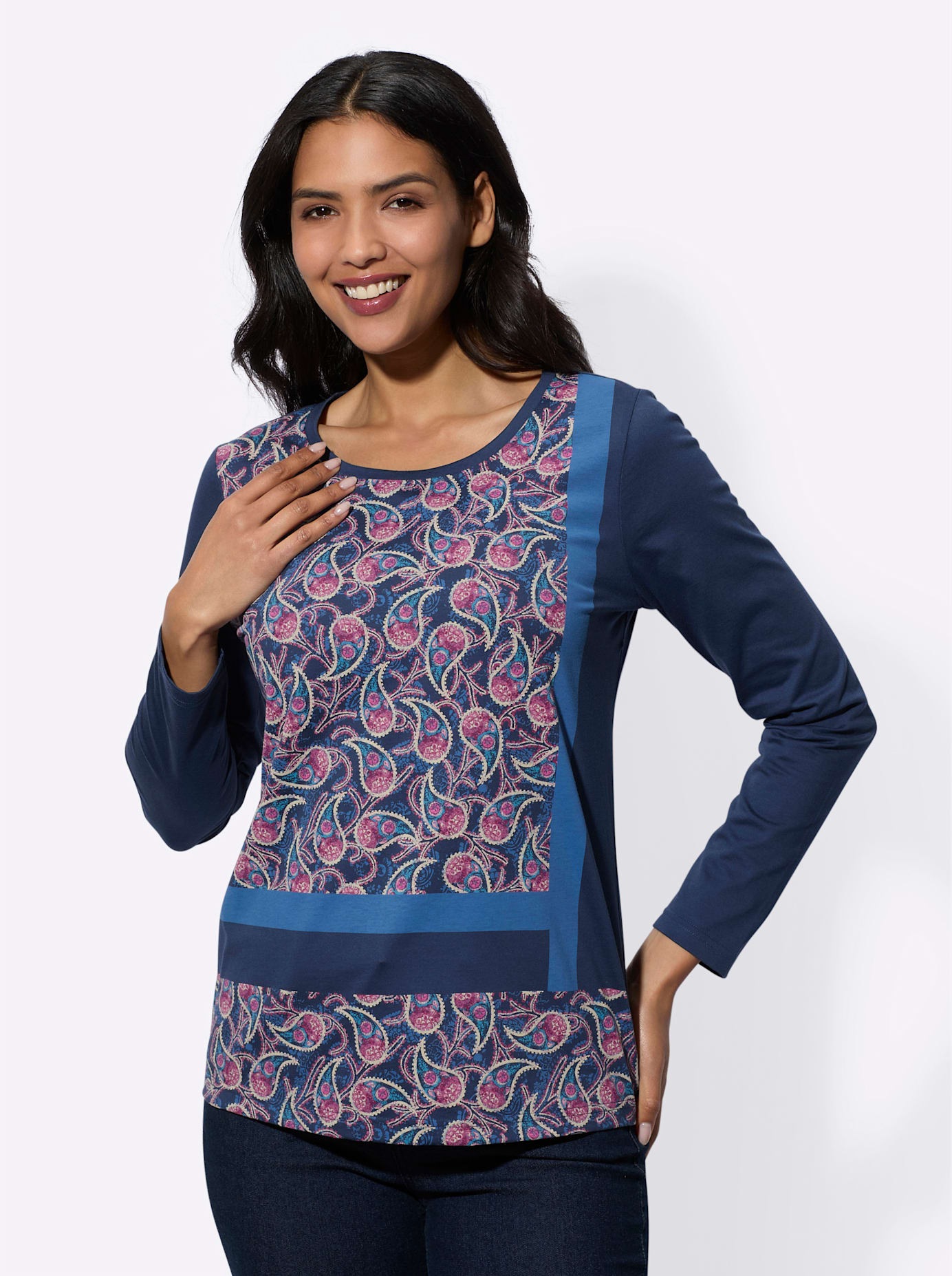 Classic Basics Langarmshirt "Langarm-Shirt", 1 Stk. günstig online kaufen