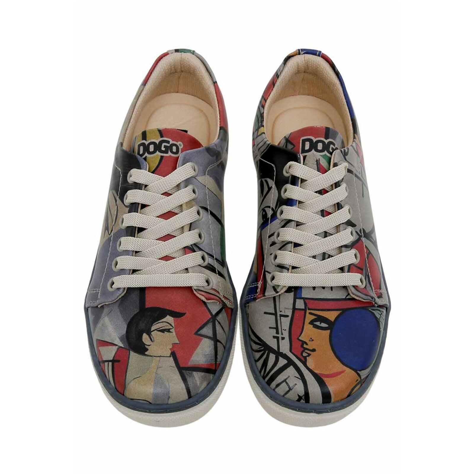 DOGO Sneaker »Classic Schnürsneaker - Abstract Leaves Damen Sneaker«, Vegan