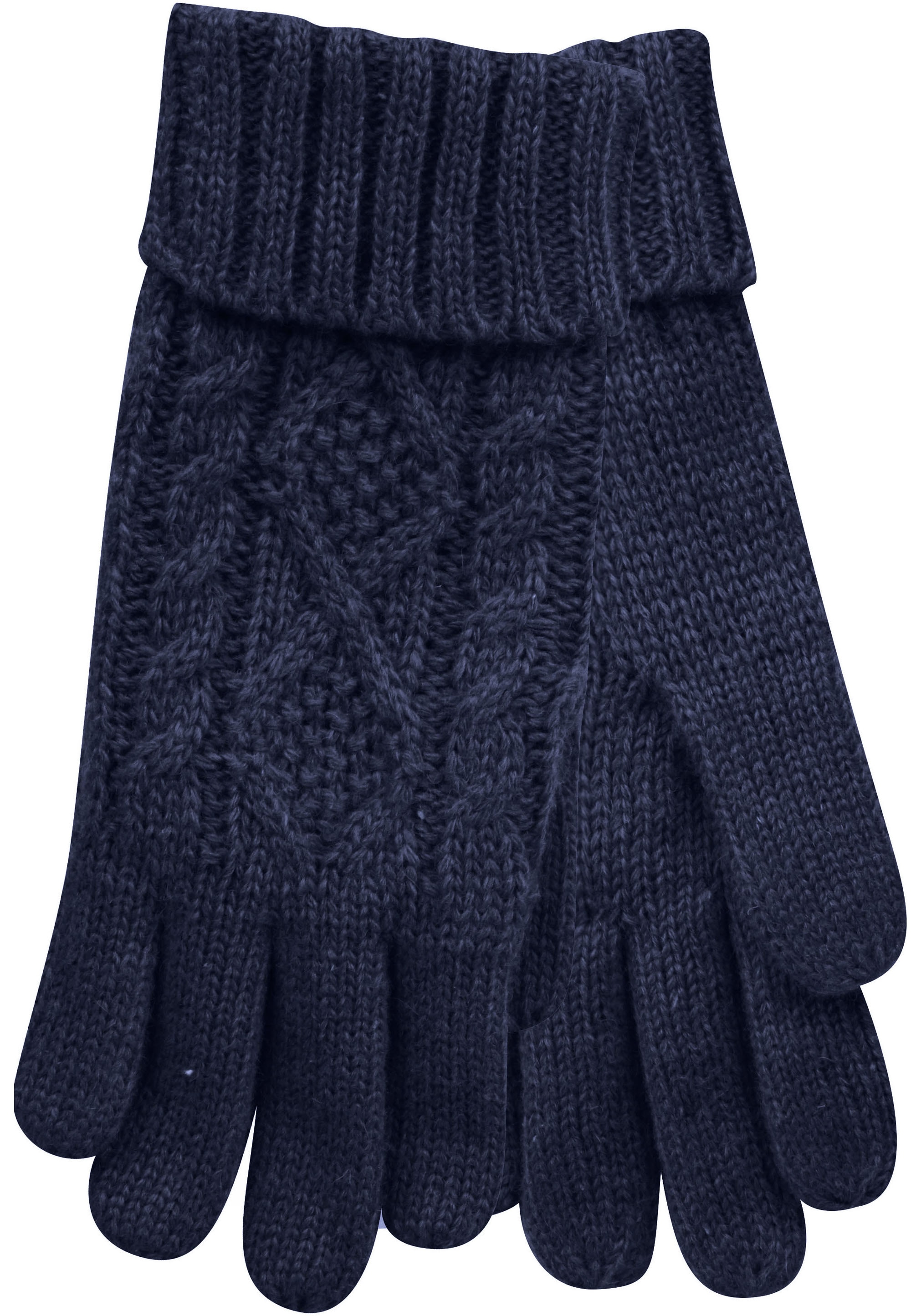 Capelli New York Strickhandschuhe, elegantes Zopfstrickmuster, Umschlag am günstig online kaufen