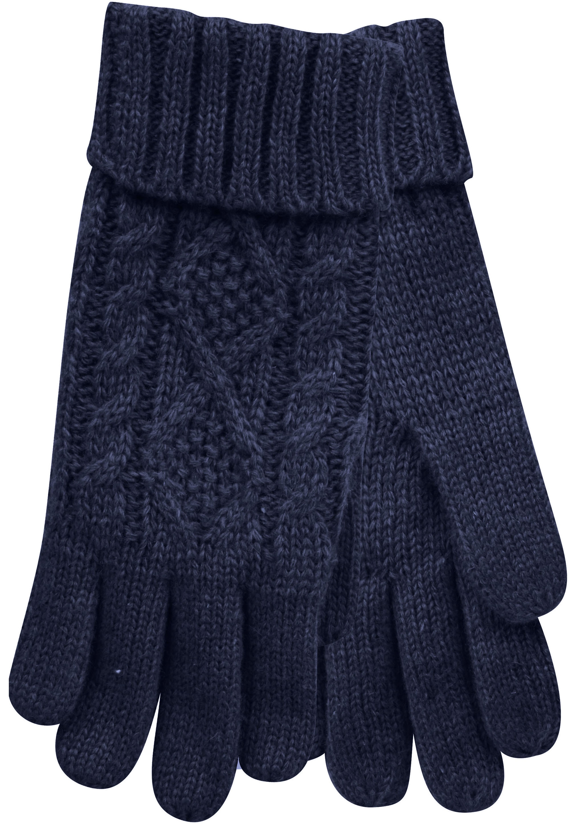 Capelli New York Strickhandschuhe, mit elegantem Zopfstrickmuster