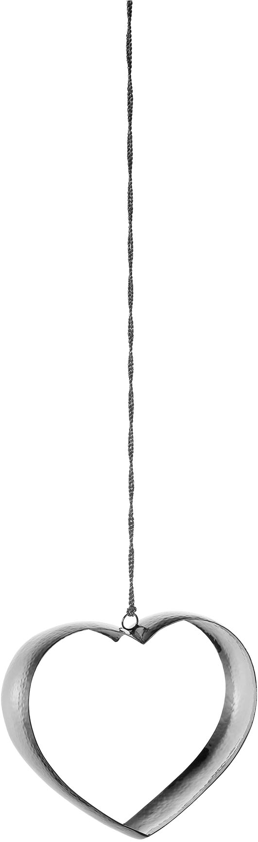 FINK Dekohänger "ANYA", B/H/T: 20cm x 20cm x 6cm, silber, Dekohänger, Dekoherz zum Hängen, aus Edelstahl, outdoorgeeignet