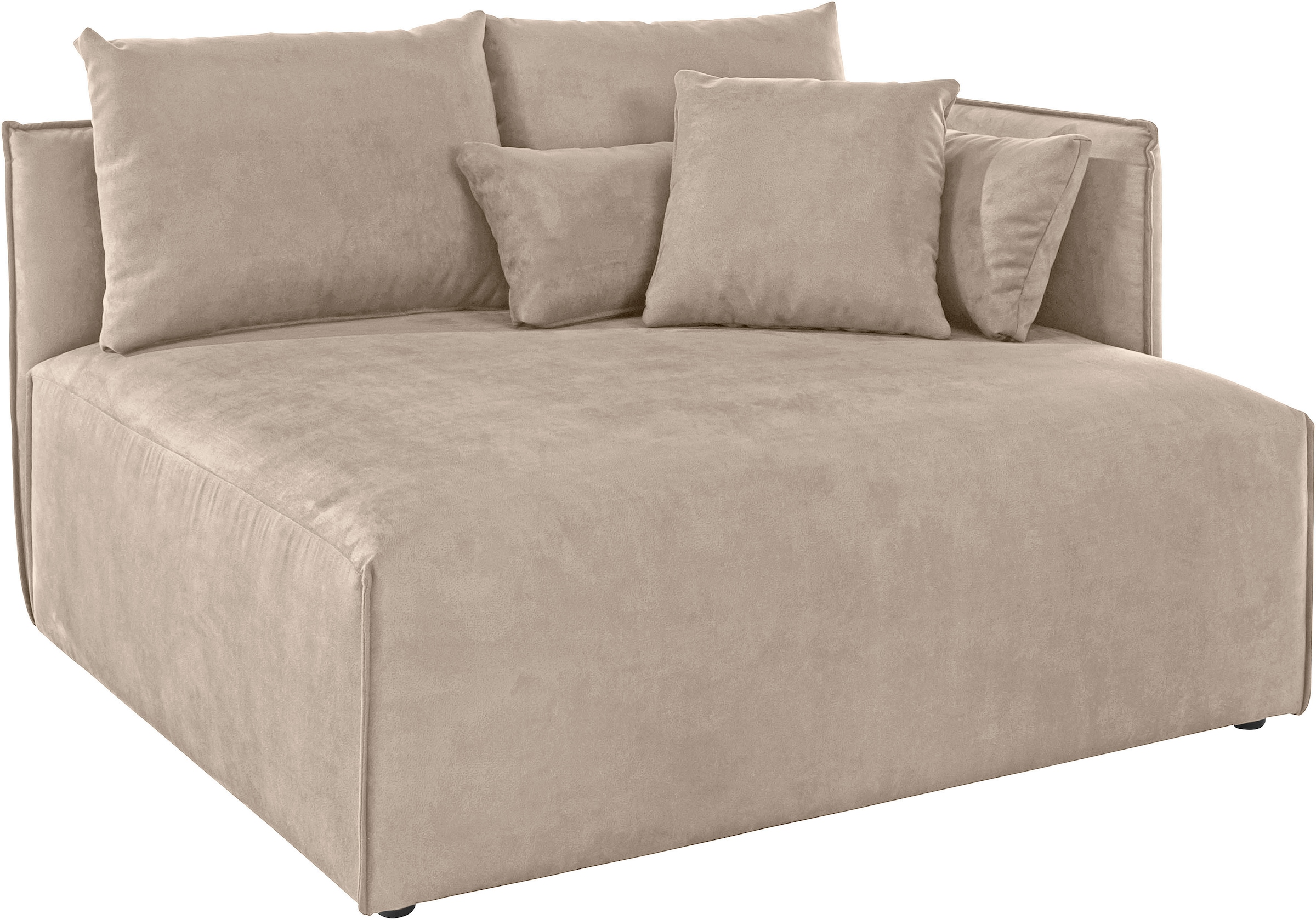 OTTO home Ottomane "Nöre" kurzes Lounge-Modul - zum Zusammenstellen, Breite 138 cm, Tiefe 128 cm