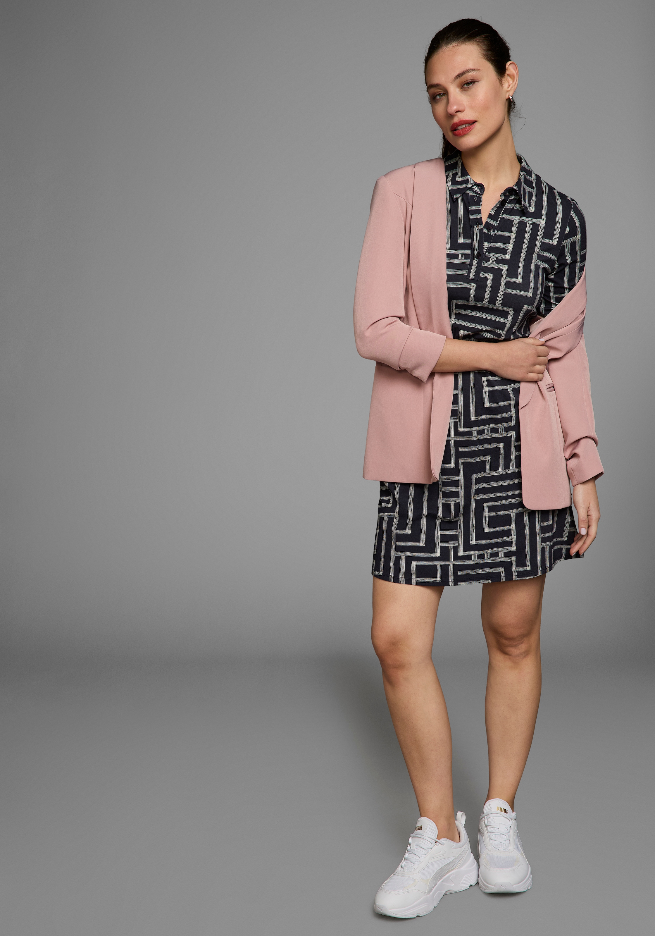 Laura Scott Polokleid, mit Grafik-Print - NEUE KOLLEKTION