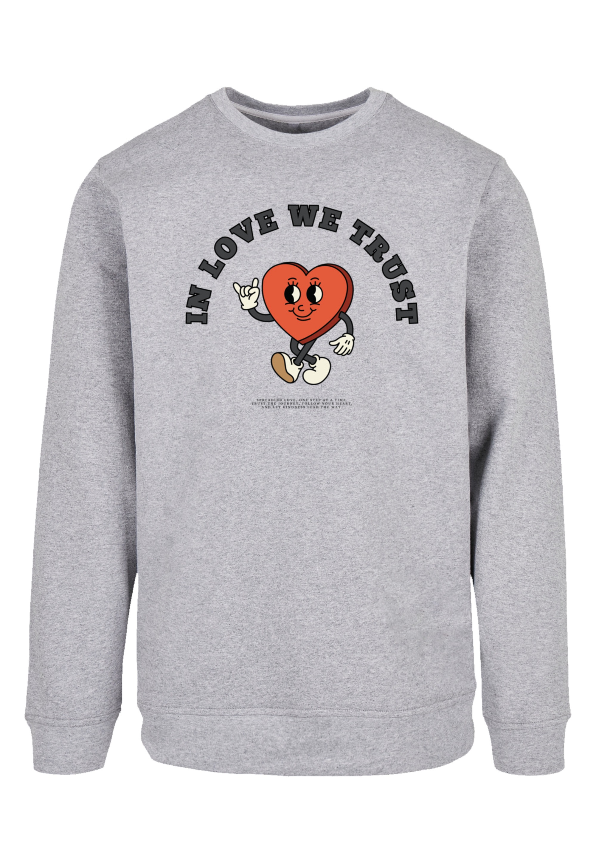 F4NT4STIC Sweatshirt "In Love We Trust Valentinstag Streetwear", Premium Y2 günstig online kaufen