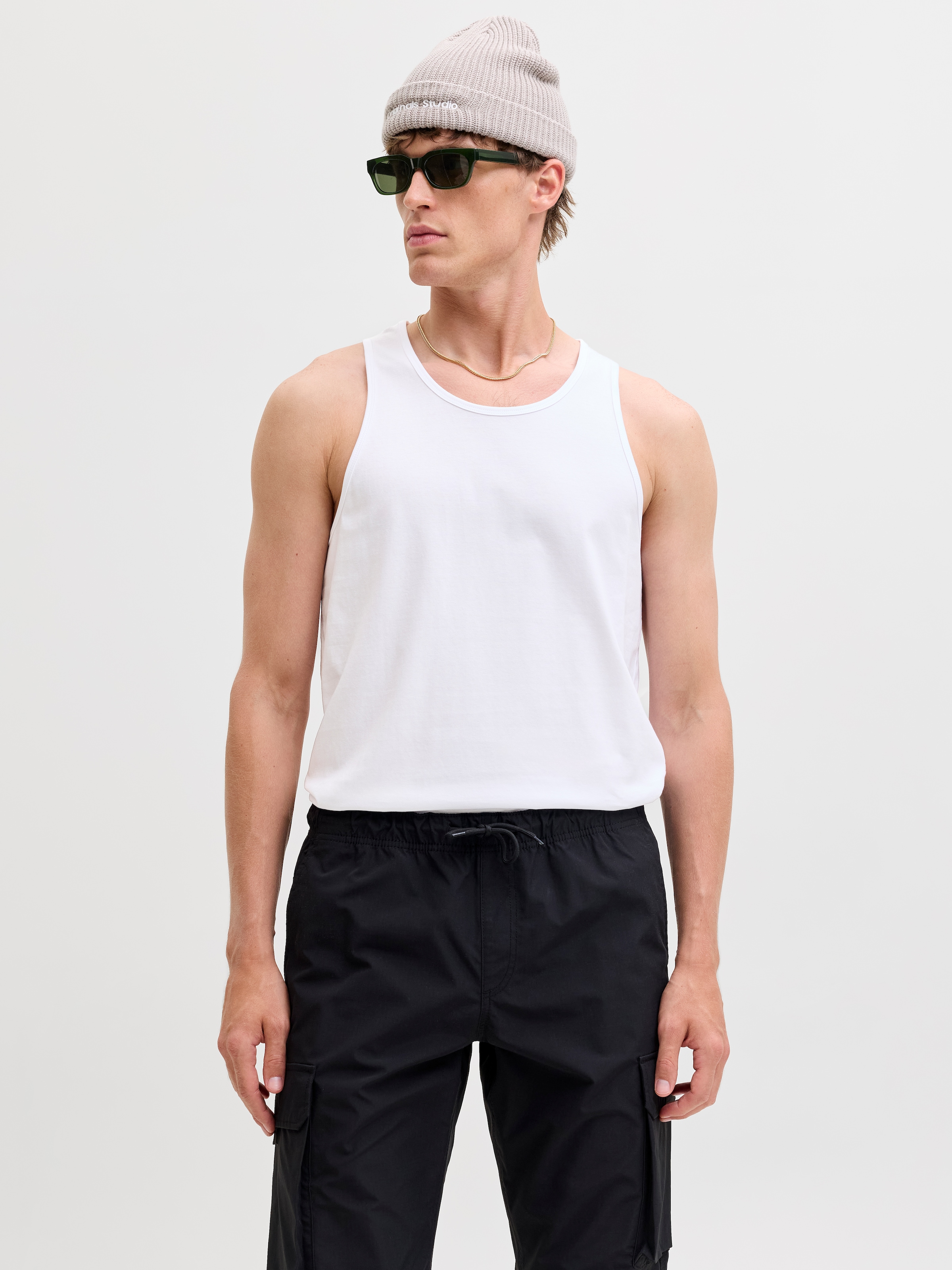 Jack & Jones Muscleshirt "JJEORGANIC BASIC TANKTOP NOOS" Baumwolle, Rundhal günstig online kaufen