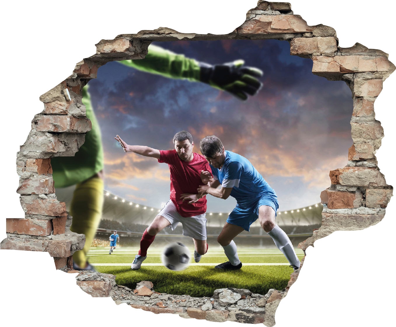 queence Wandtattoo »Fußball Zweikampf« (1 St.)...