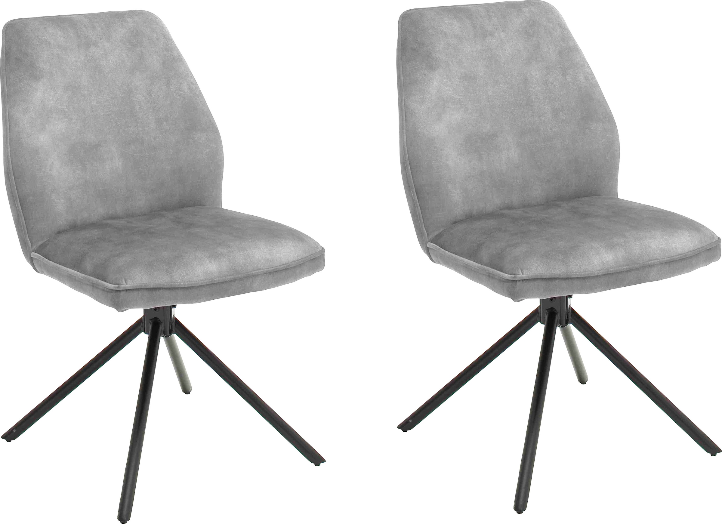 MCA furniture Esszimmerstuhl "Ottawa" (Set) 2 Stk. Vintage Vintage Velourso günstig online kaufen